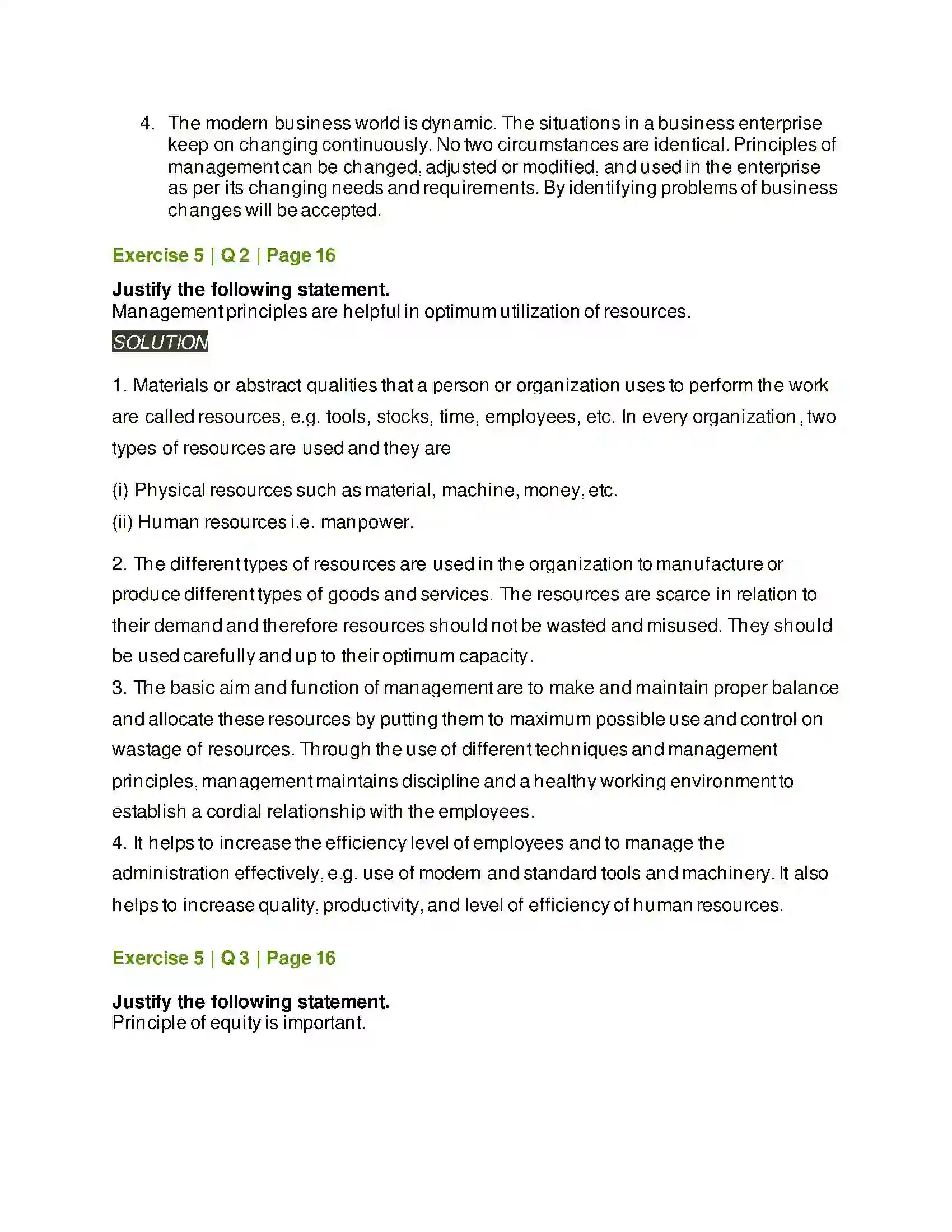 Maharashtra Board Class 12th Organisation of Commerce & Management Principles of Management Solution 12