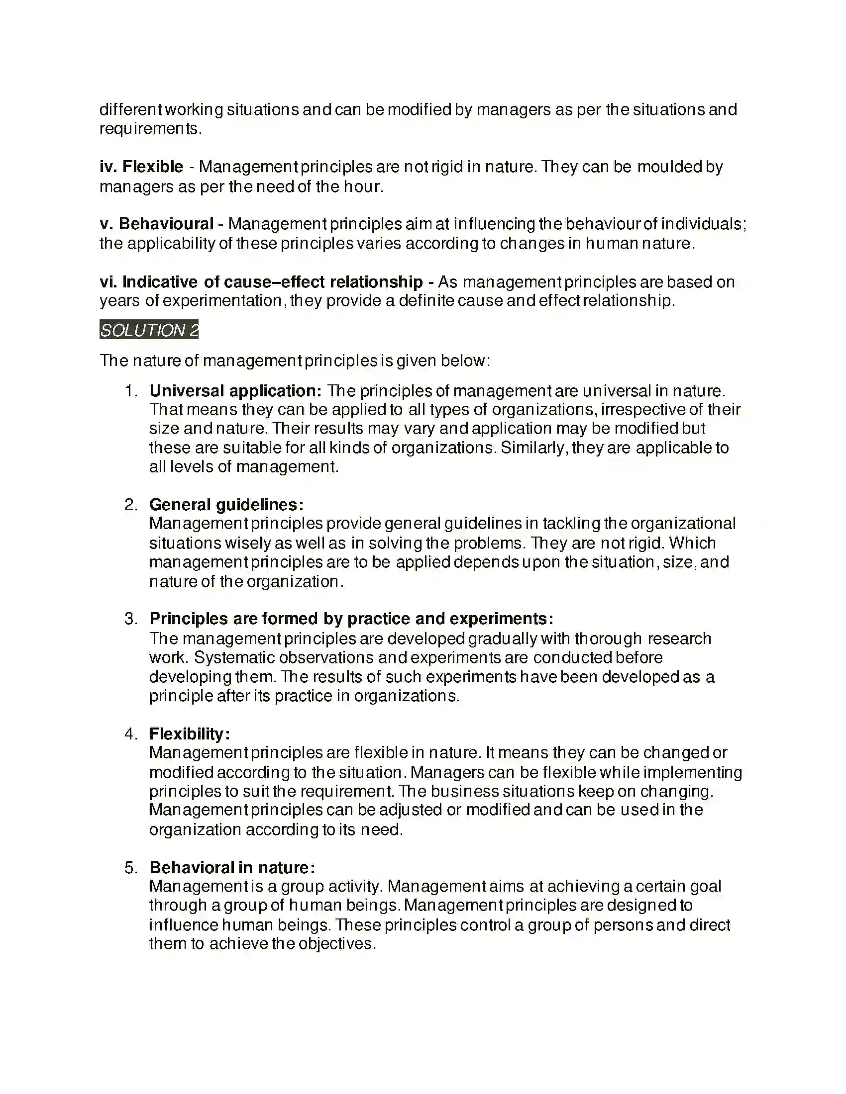 Maharashtra Board Class 12th Organisation of Commerce & Management Principles of Management Solution 19