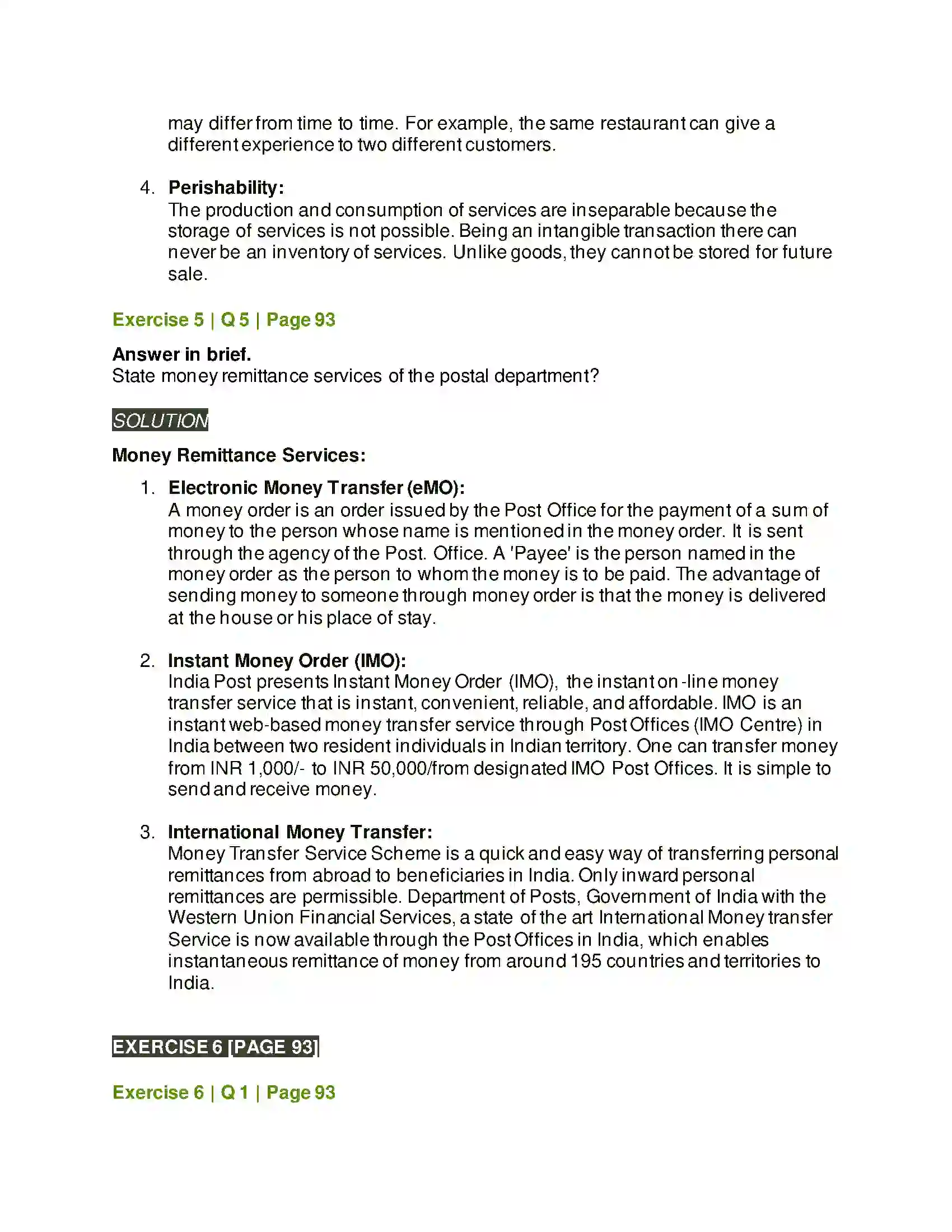 Maharashtra Board Class 12th Organisation of Commerce & Management Business Services Solution 25