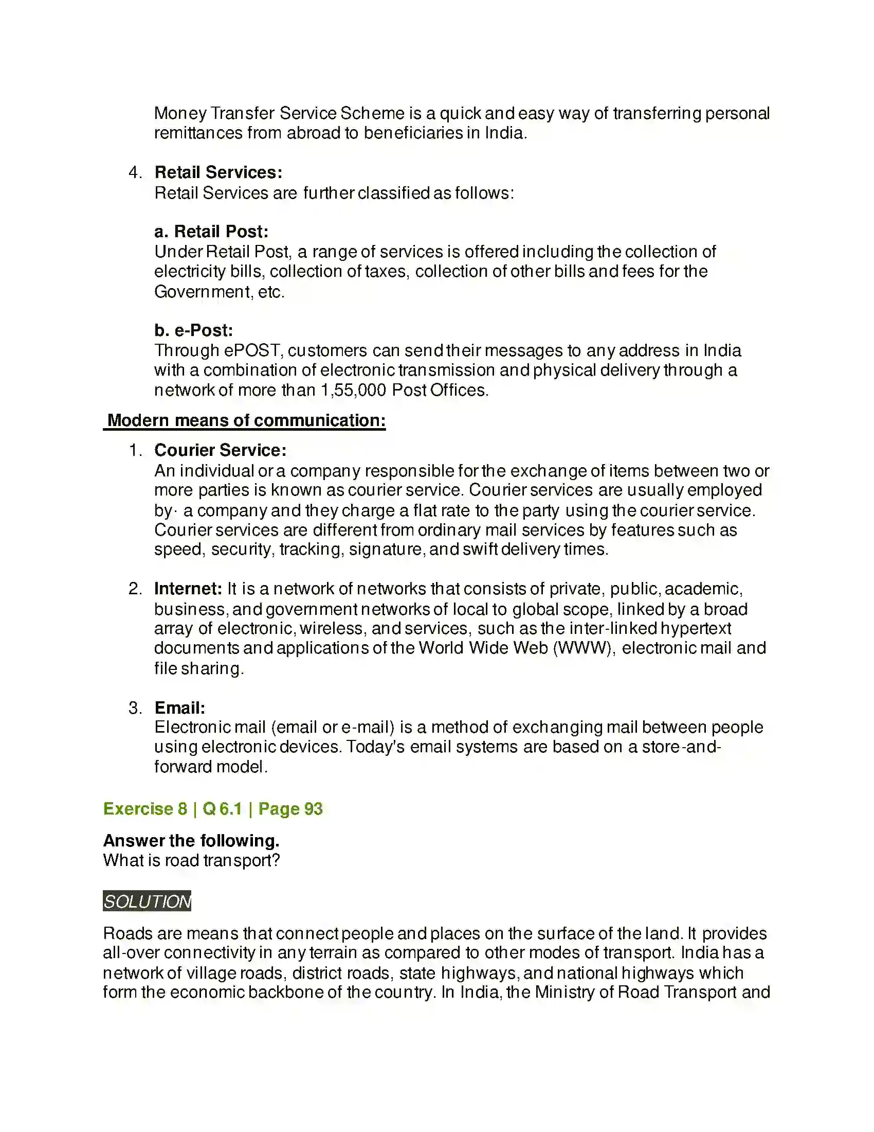 Maharashtra Board Class 12th Organisation of Commerce & Management Business Services Solution 47