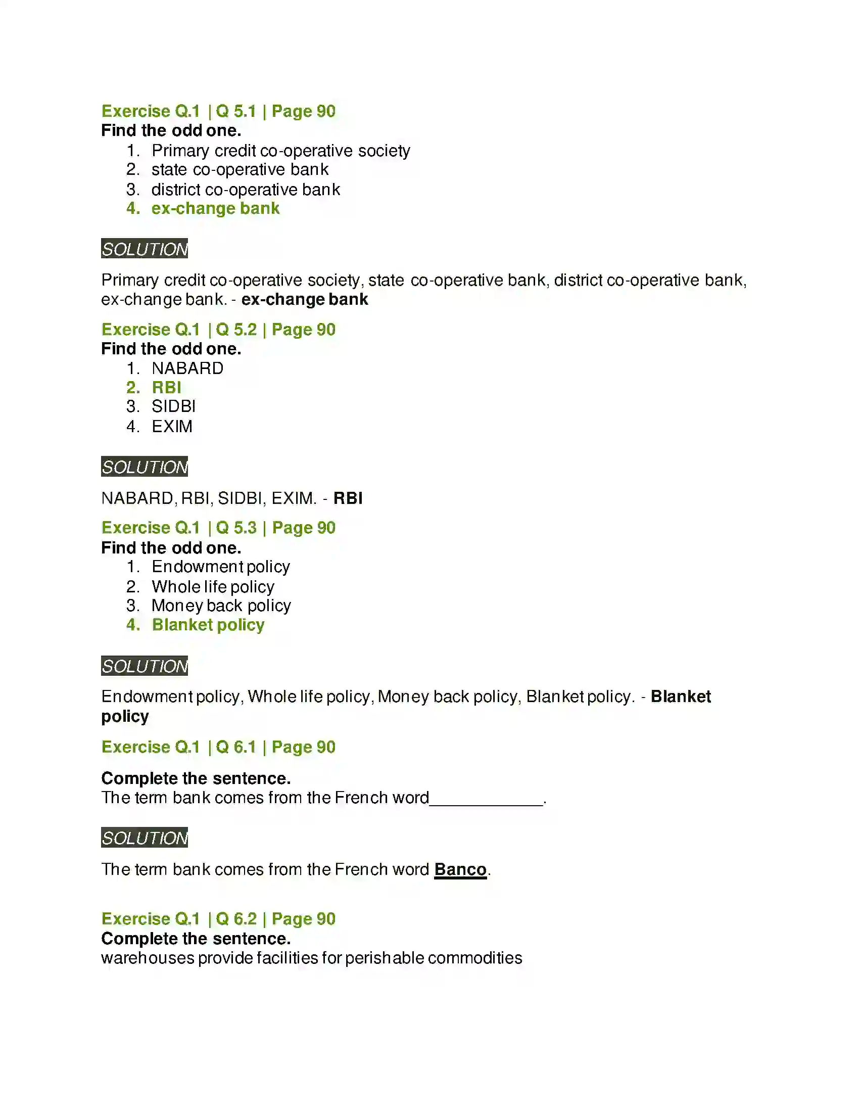Maharashtra Board Class 12th Organisation of Commerce & Management Business Services Solution 5