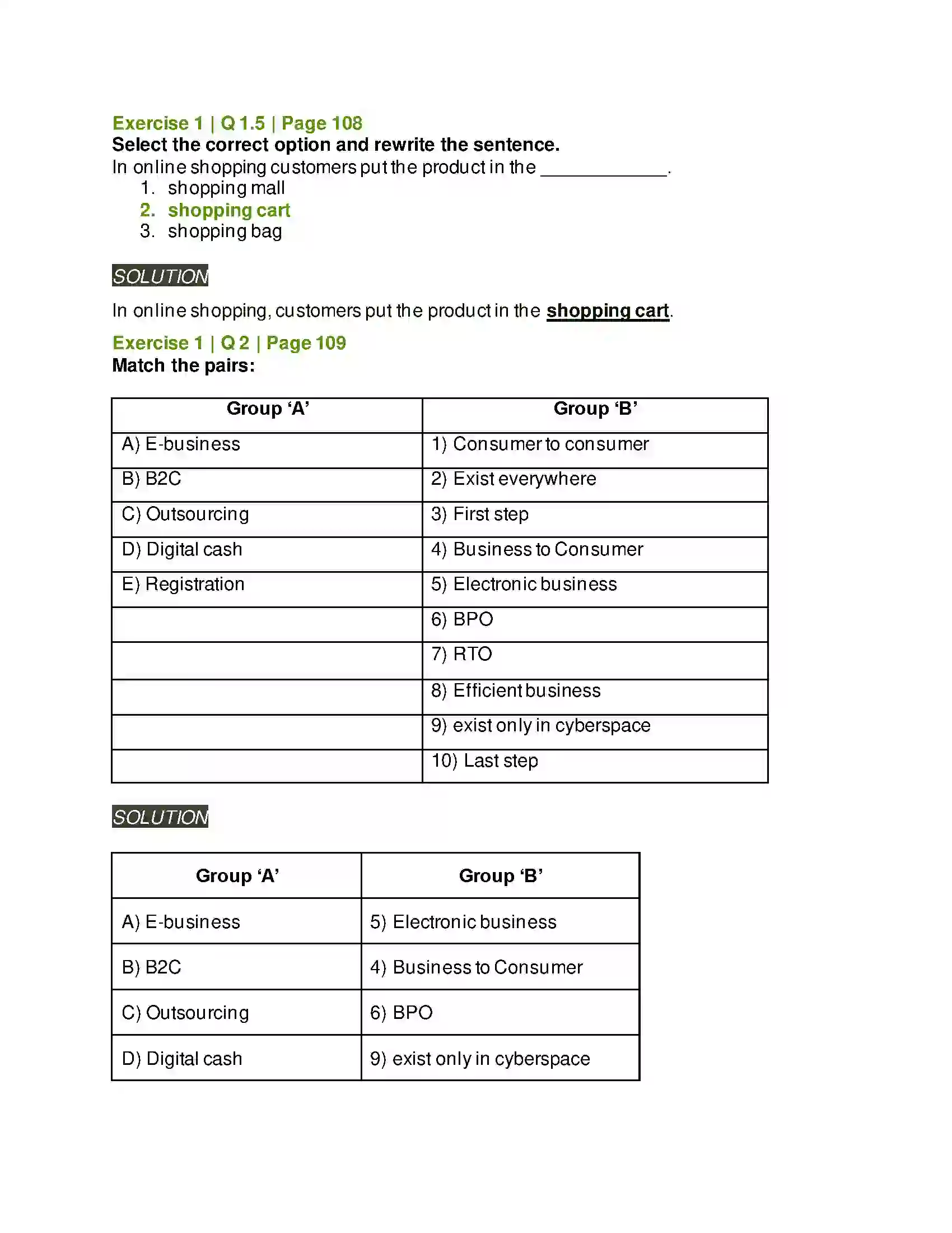 Maharashtra Board Class 12th Organisation of Commerce & Management Emerging Modes of Business Solution 2