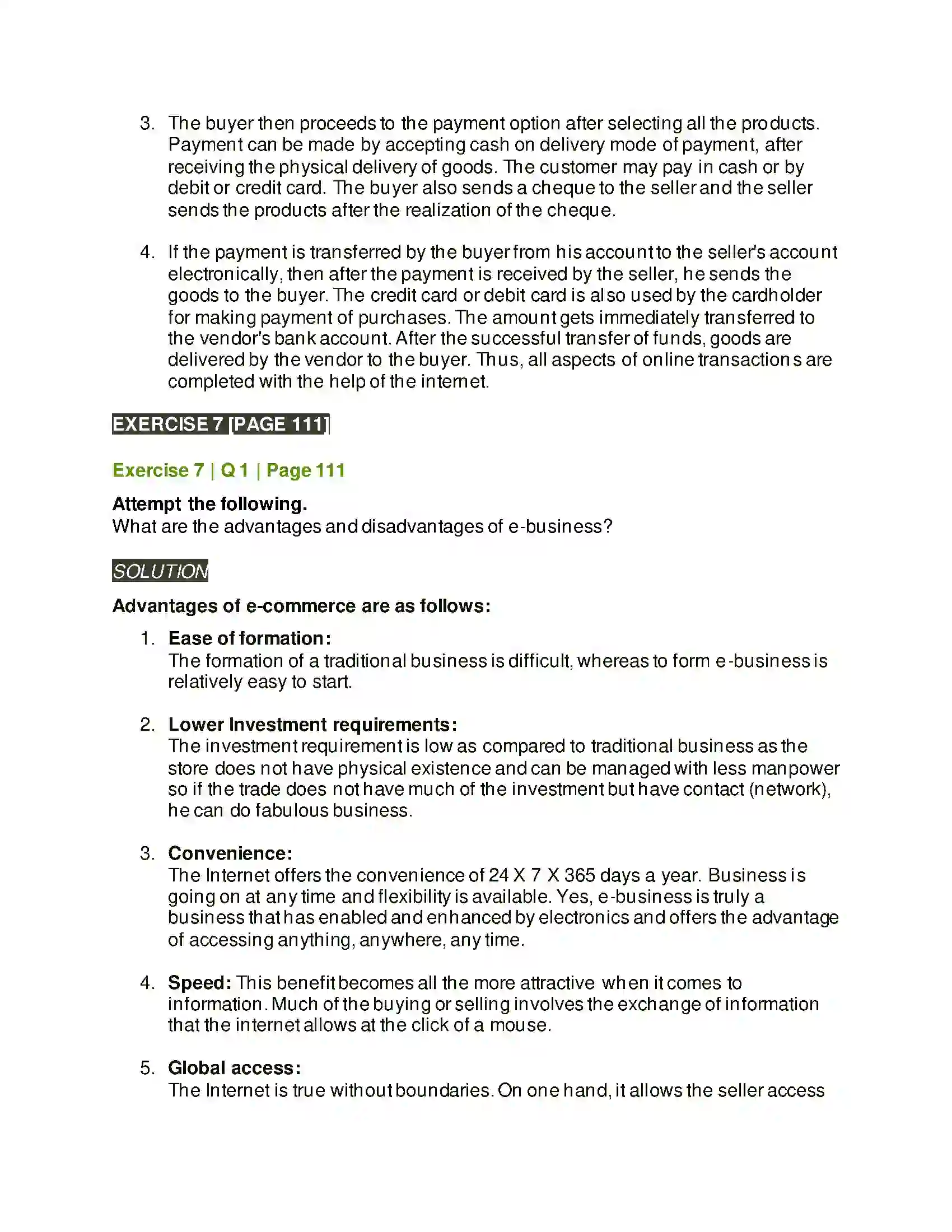 Maharashtra Board Class 12th Organisation of Commerce & Management Emerging Modes of Business Solution 20