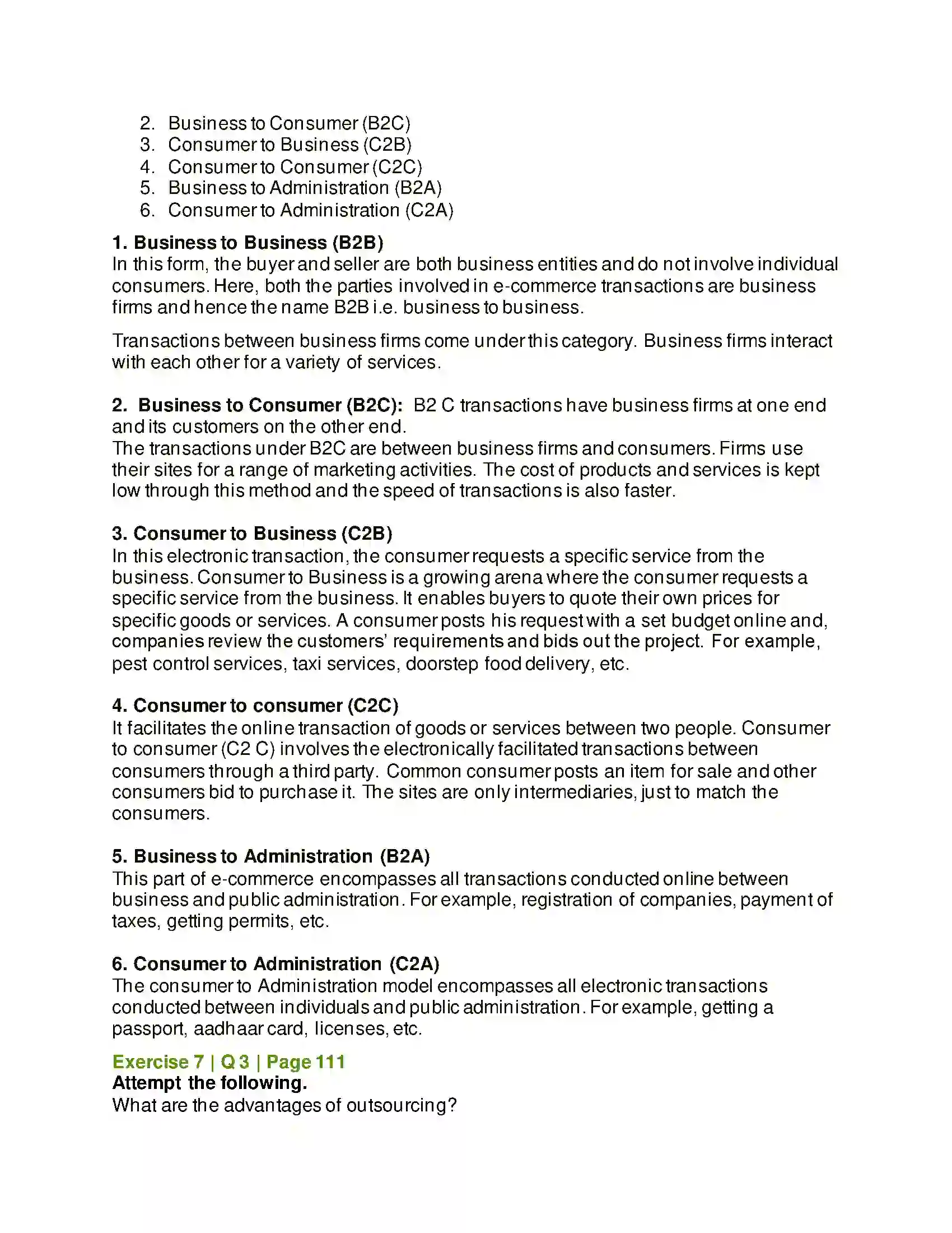 Maharashtra Board Class 12th Organisation of Commerce & Management Emerging Modes of Business Solution 22