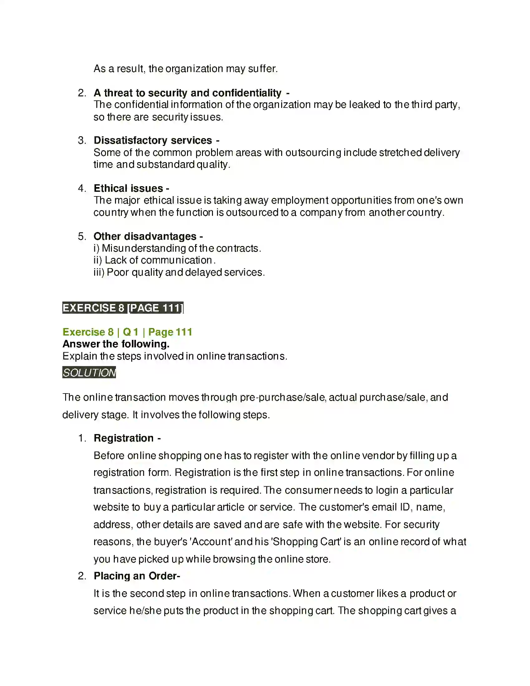 Maharashtra Board Class 12th Organisation of Commerce & Management Emerging Modes of Business Solution 24