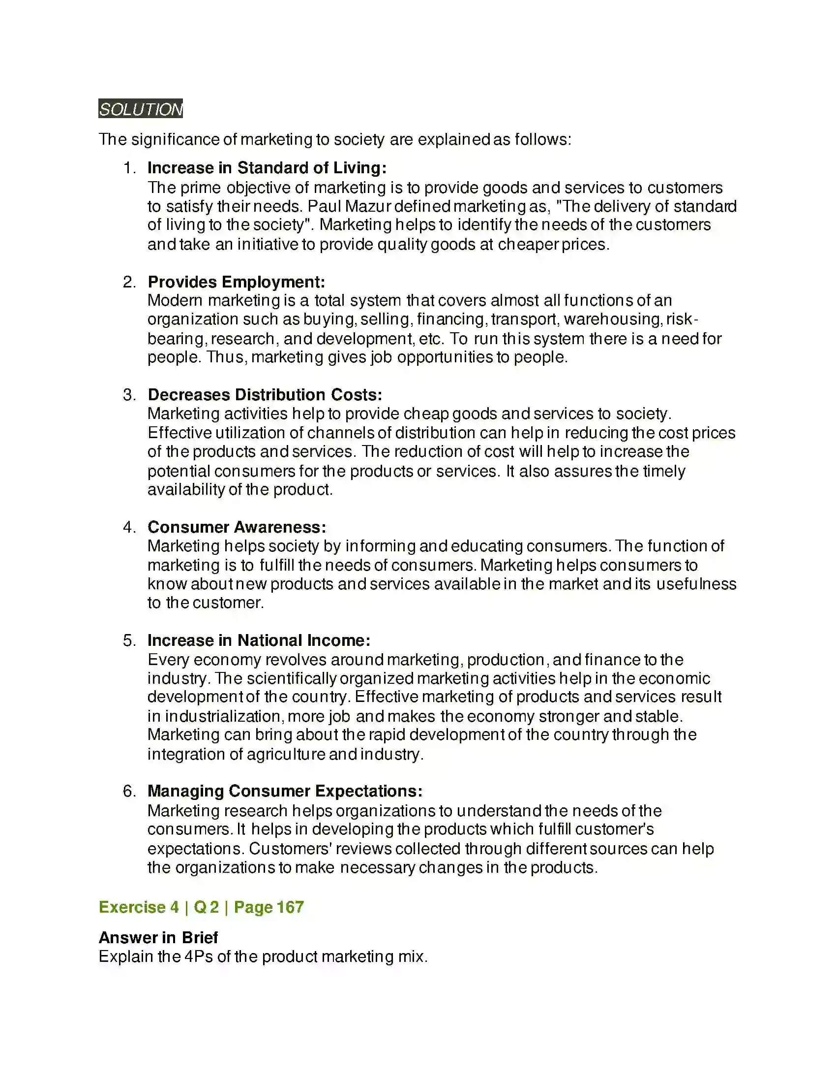 Maharashtra Board Class 12th Organisation of Commerce & Management Marketing Solution 13