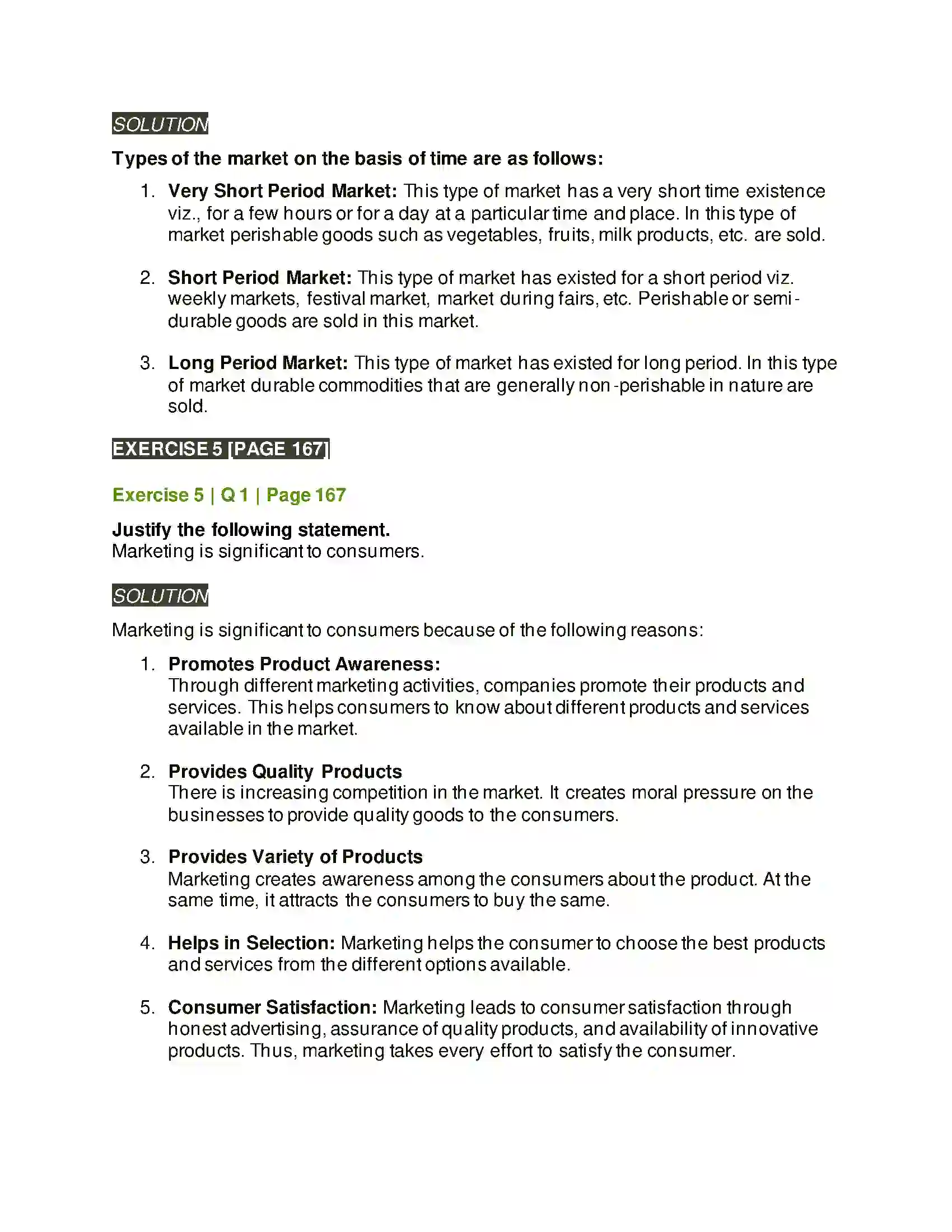 Maharashtra Board Class 12th Organisation of Commerce & Management Marketing Solution 16