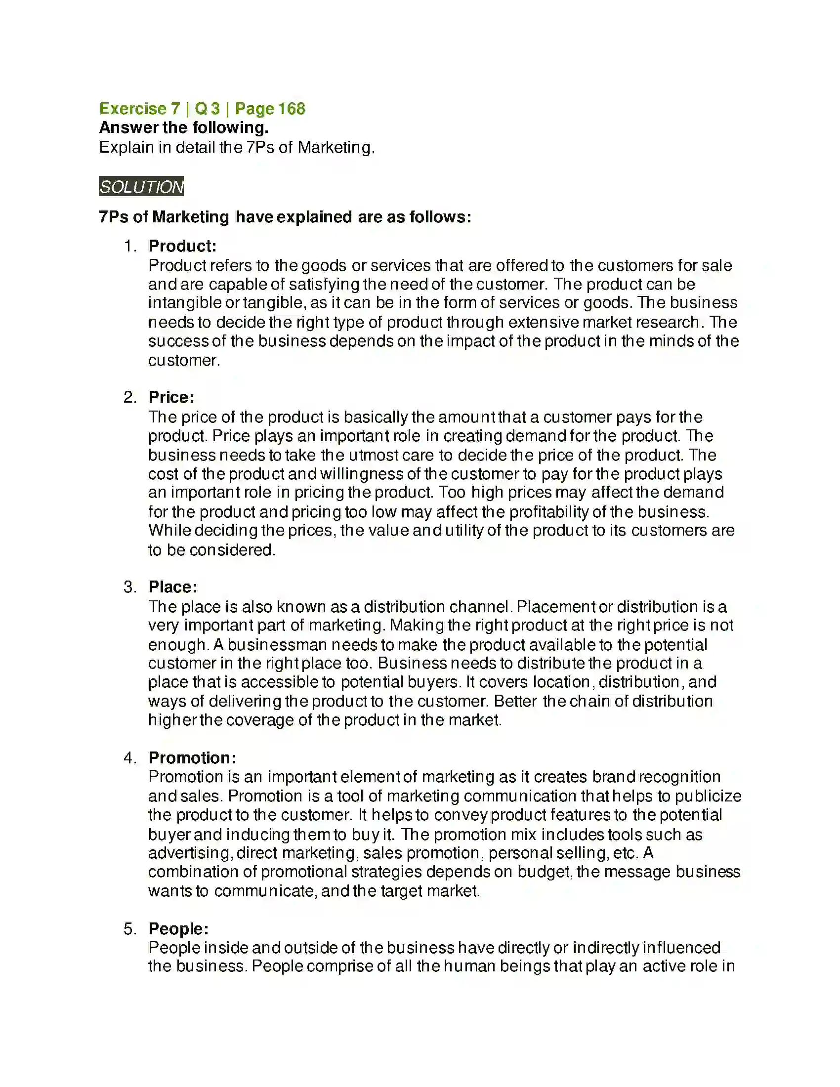 Maharashtra Board Class 12th Organisation of Commerce & Management Marketing Solution 27