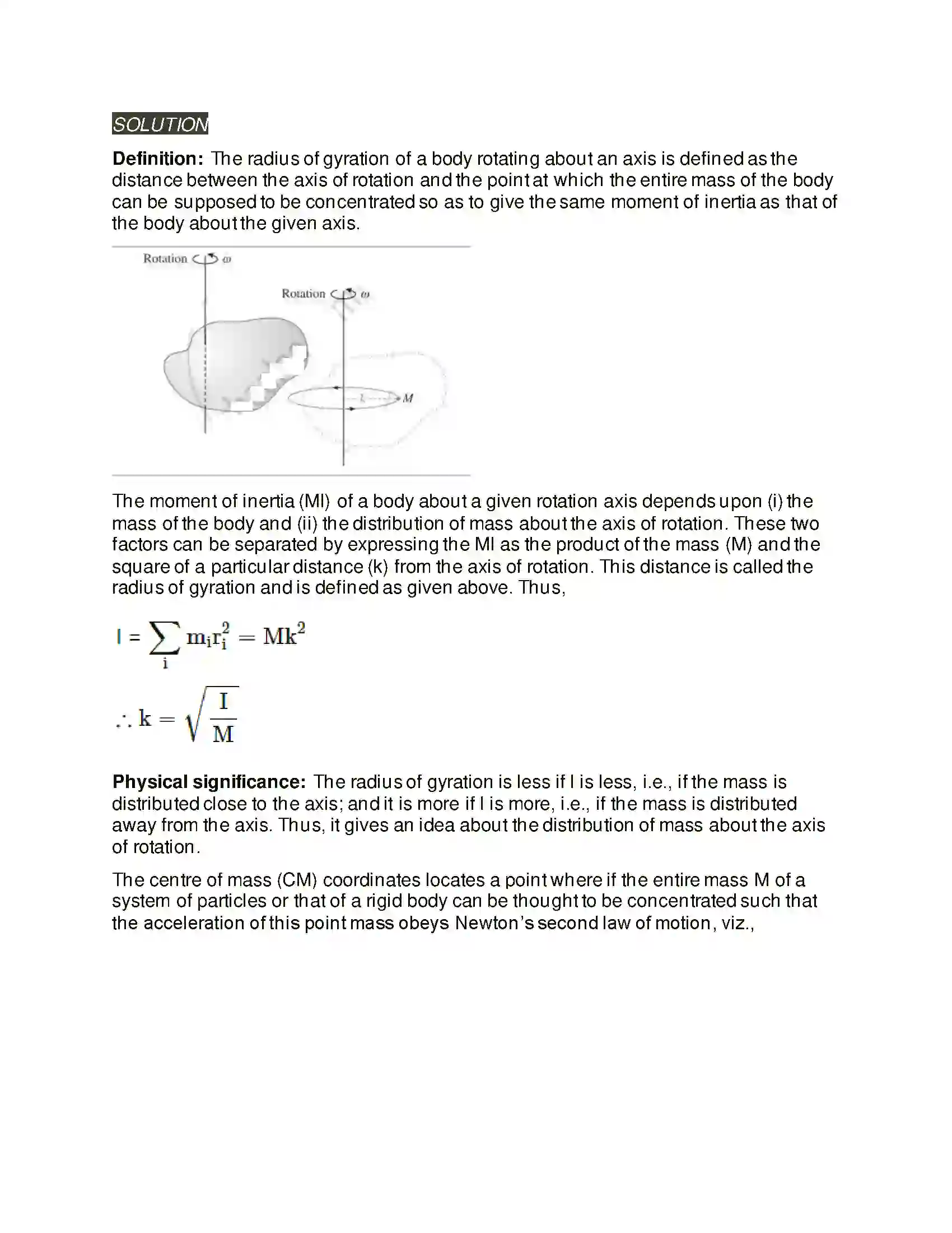 Maharashtra Board Class 12th Physics Rotational Dynamics Solution 13