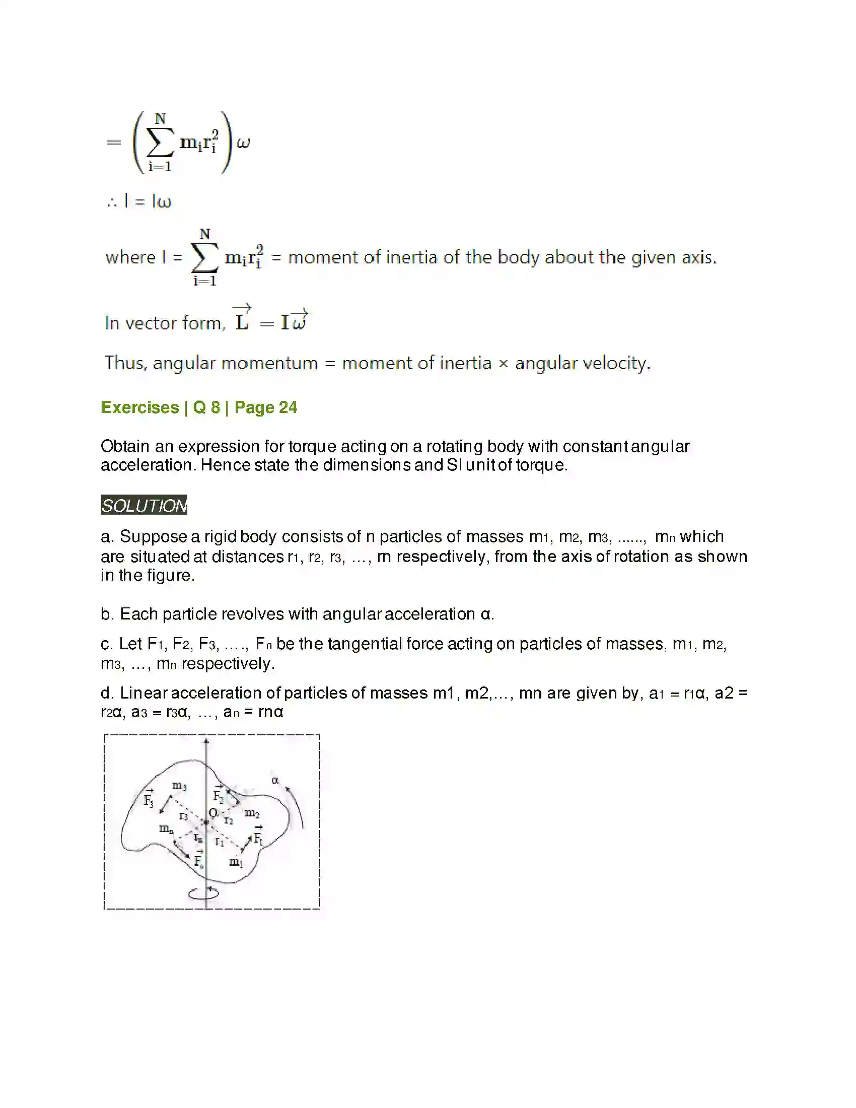 Maharashtra Board Class 12th Physics Rotational Dynamics Solution 16