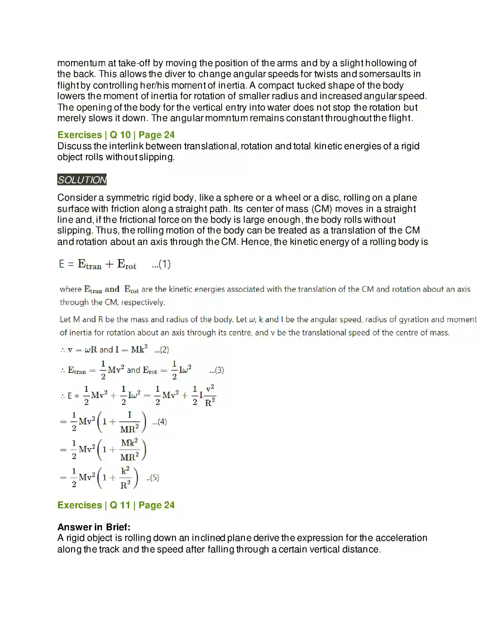 Maharashtra Board Class 12th Physics Rotational Dynamics Solution 19