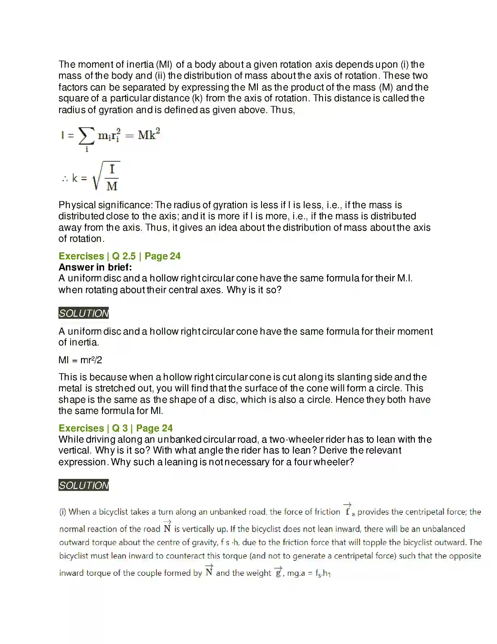 Maharashtra Board Class 12th Physics Rotational Dynamics Solution 5