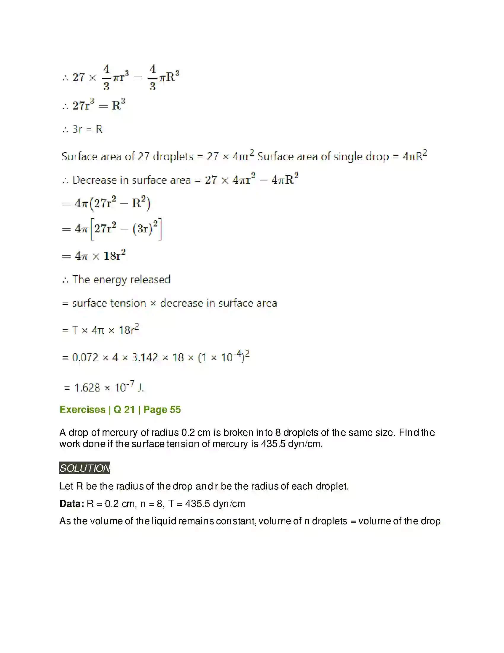 Maharashtra Board Class 12th Physics Mechanical Properties of Fluids Solution 17