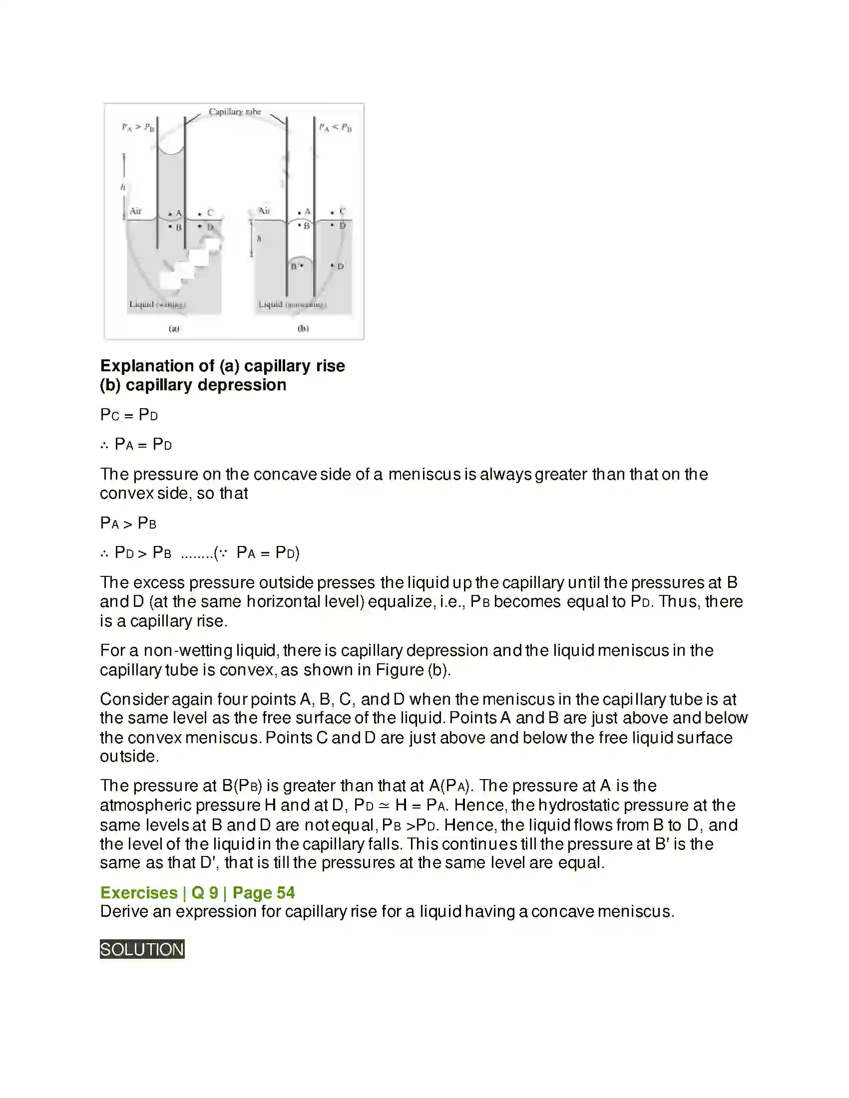 Maharashtra Board Class 12th Physics Mechanical Properties of Fluids Solution 9