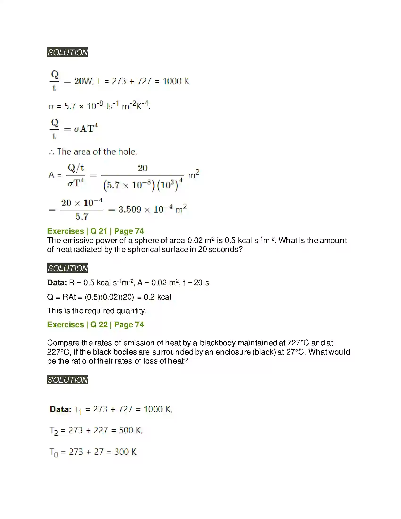 Maharashtra Board Class 12th Physics Kinetic Theory of Gases and Radiation Solution 17