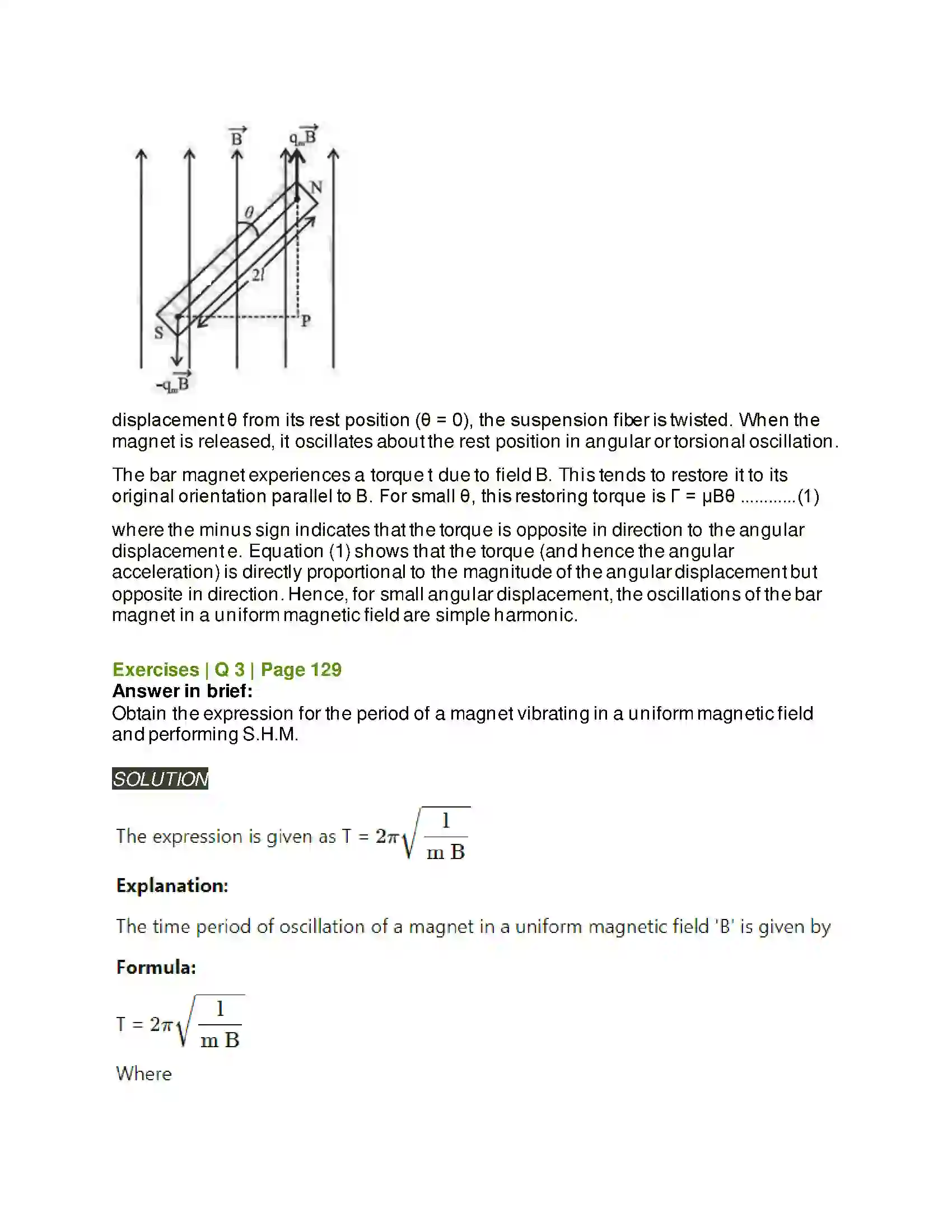 Maharashtra Board Class 12th Physics Oscillations Solution 7