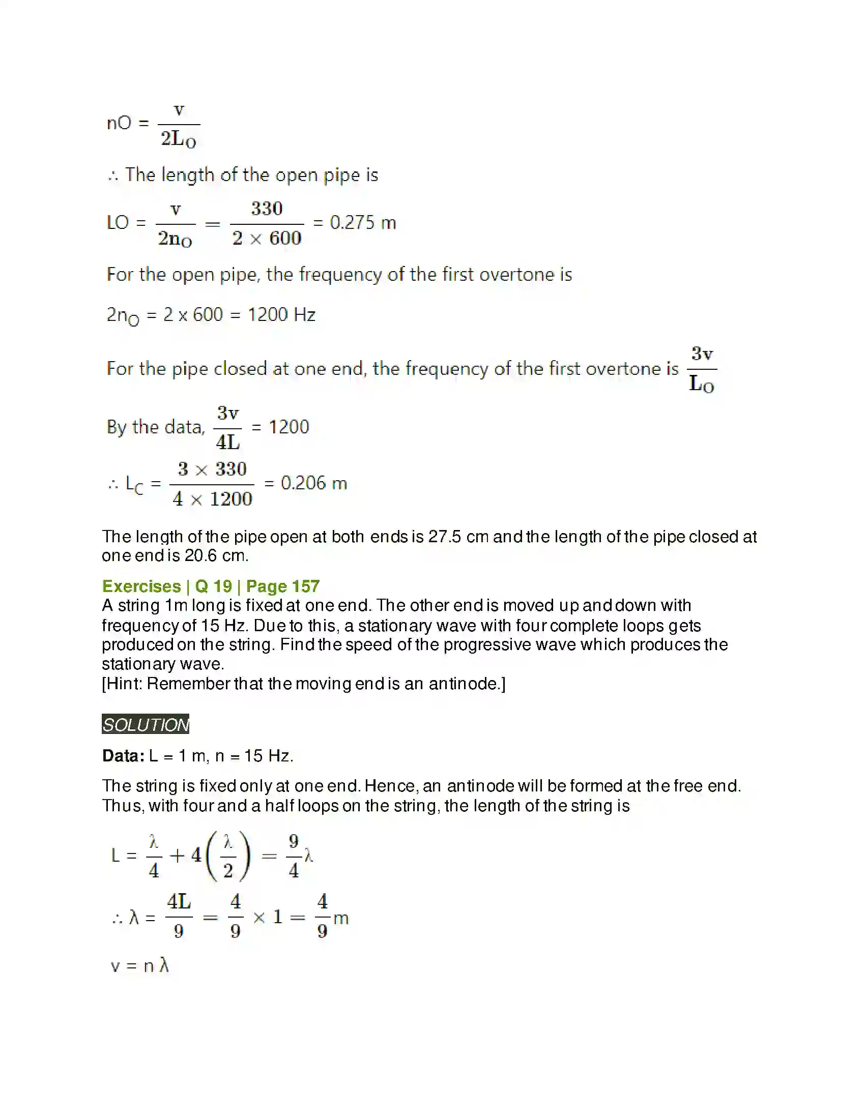 Maharashtra Board Class 12th Physics Superposition of Waves Solution 17
