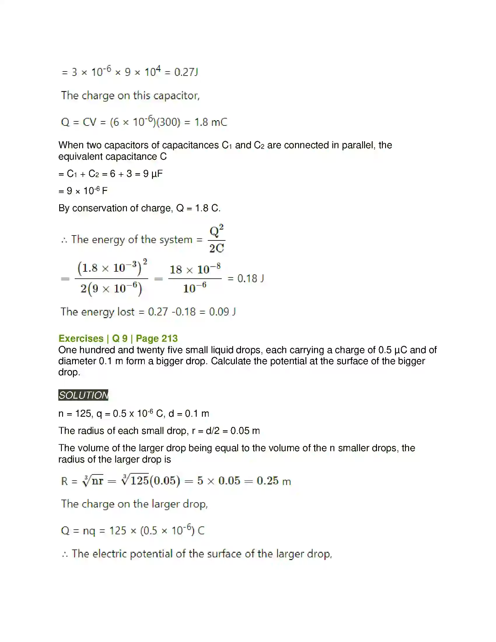 Maharashtra Board Class 12th Physics Electrostatics Solution 10