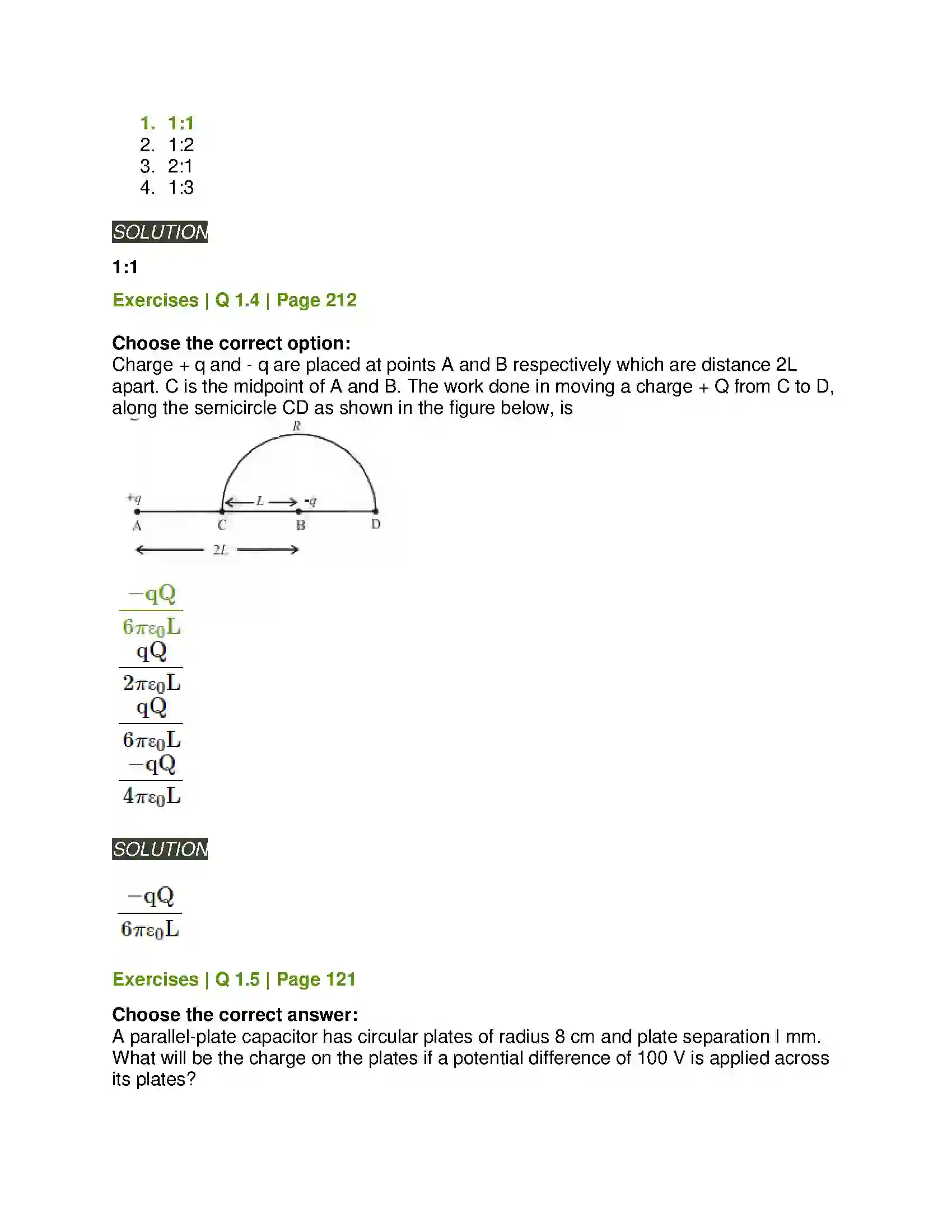 Maharashtra Board Class 12th Physics Electrostatics Solution 2