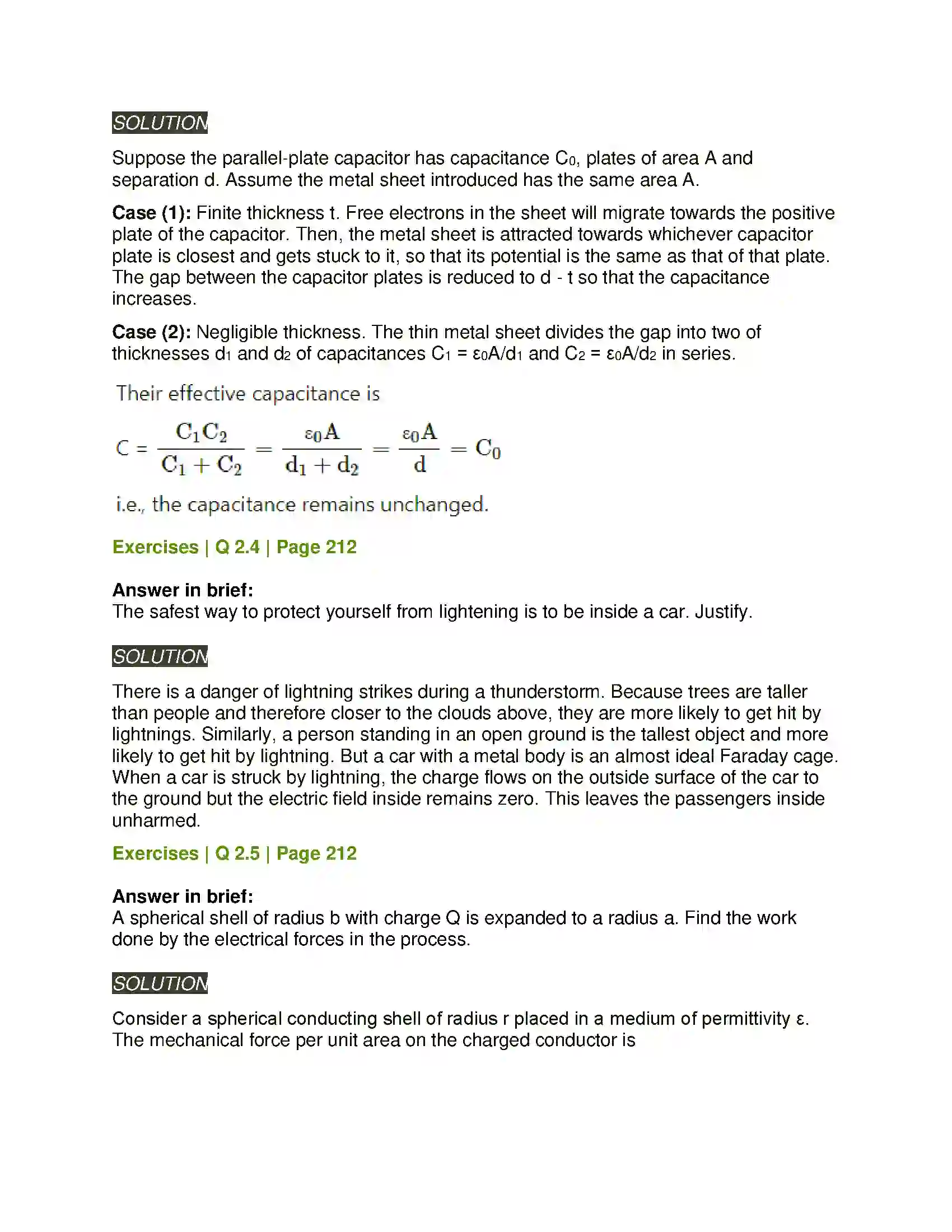 Maharashtra Board Class 12th Physics Electrostatics Solution 4