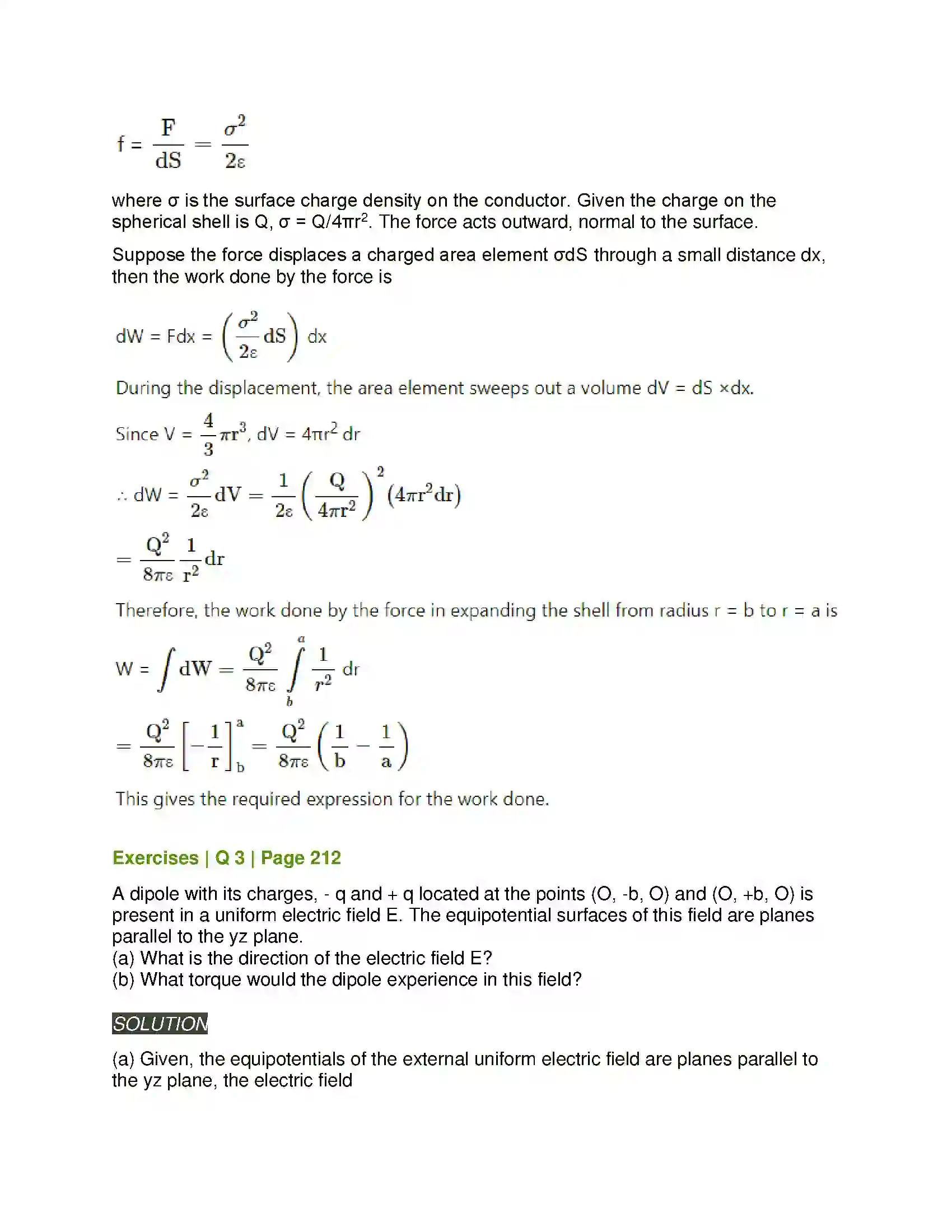 Maharashtra Board Class 12th Physics Electrostatics Solution 5