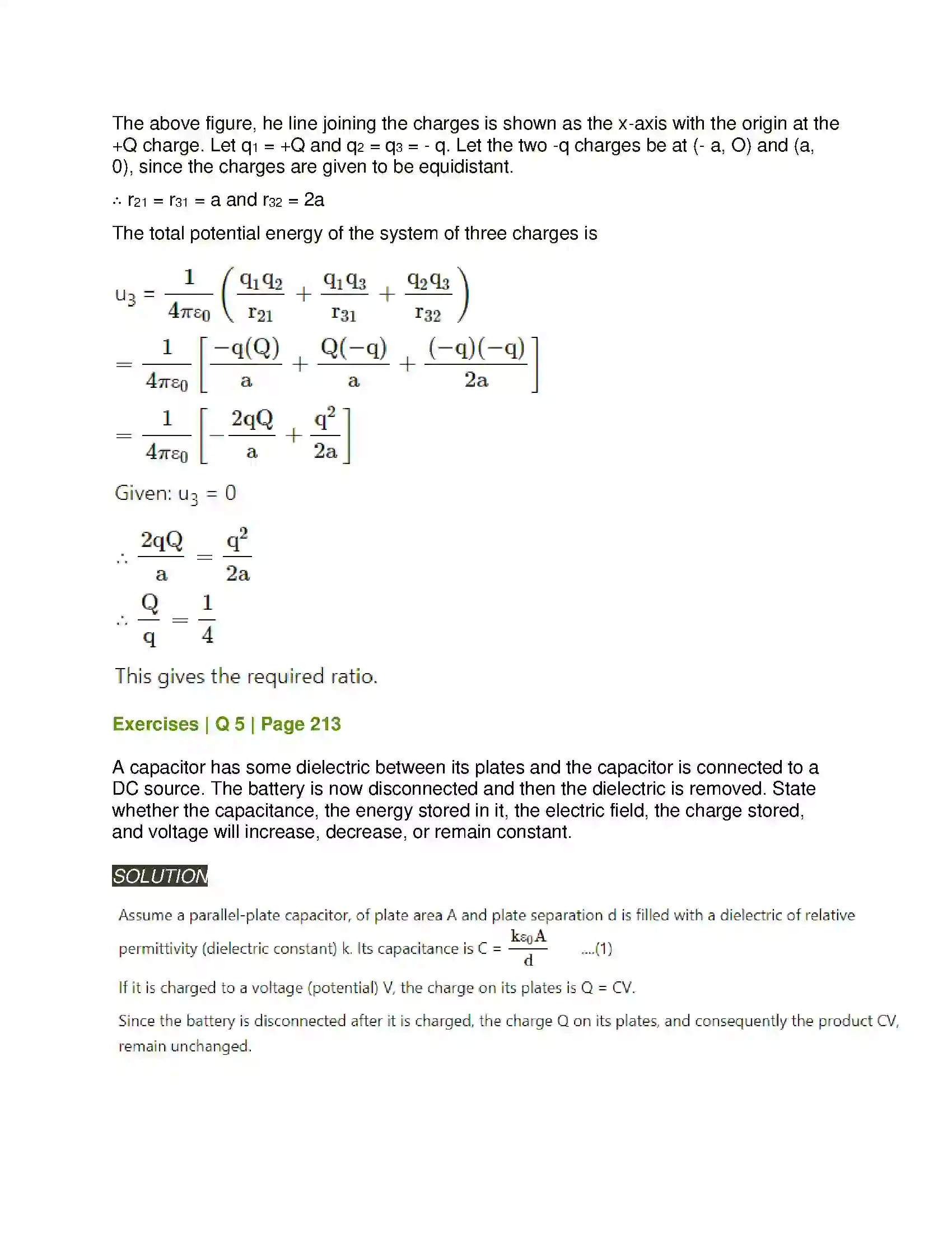 Maharashtra Board Class 12th Physics Electrostatics Solution 7