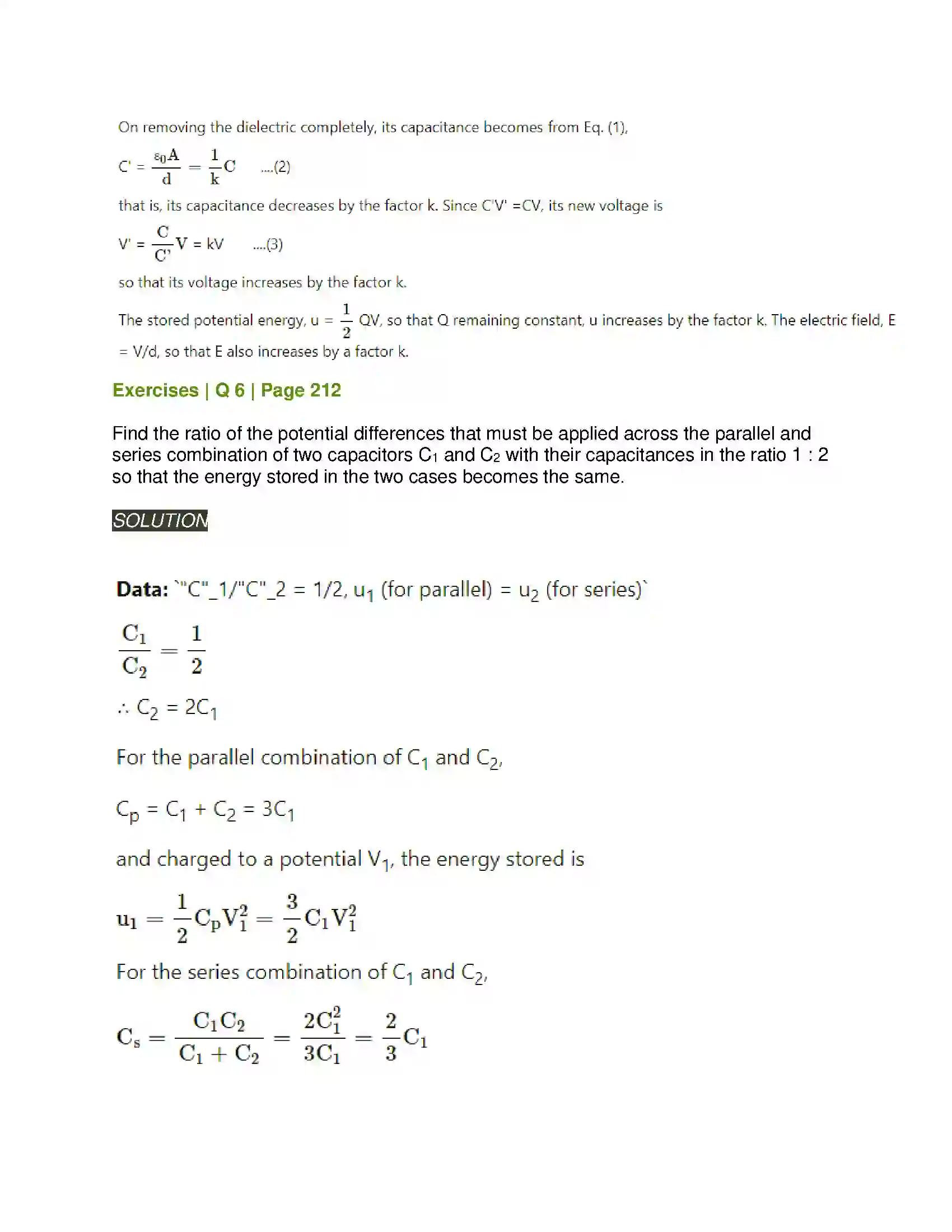Maharashtra Board Class 12th Physics Electrostatics Solution 8