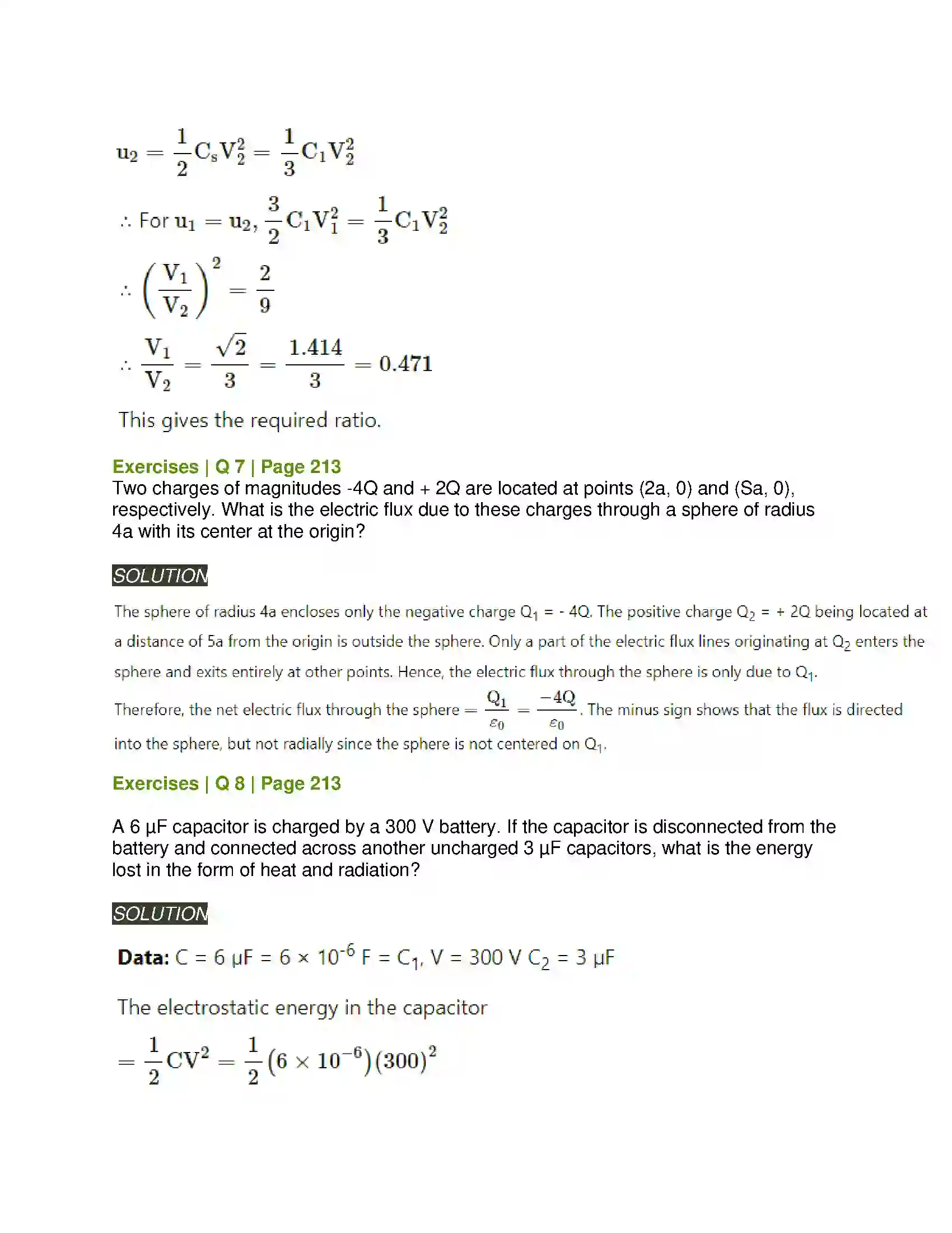 Maharashtra Board Class 12th Physics Electrostatics Solution 9
