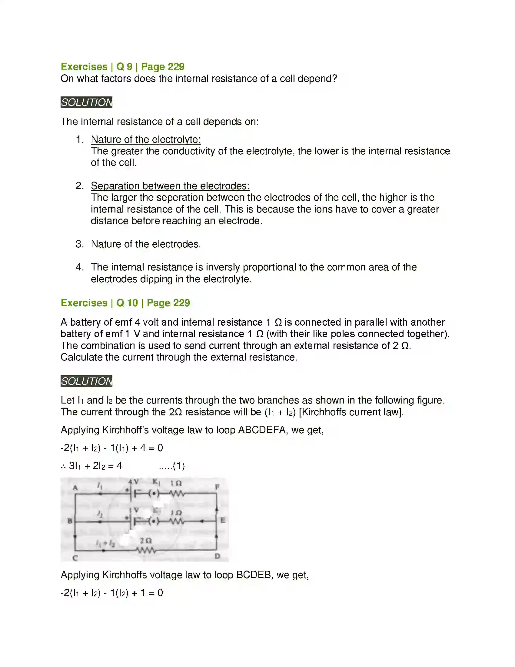 Maharashtra Board Class 12th Physics Current Electricity Solution 15
