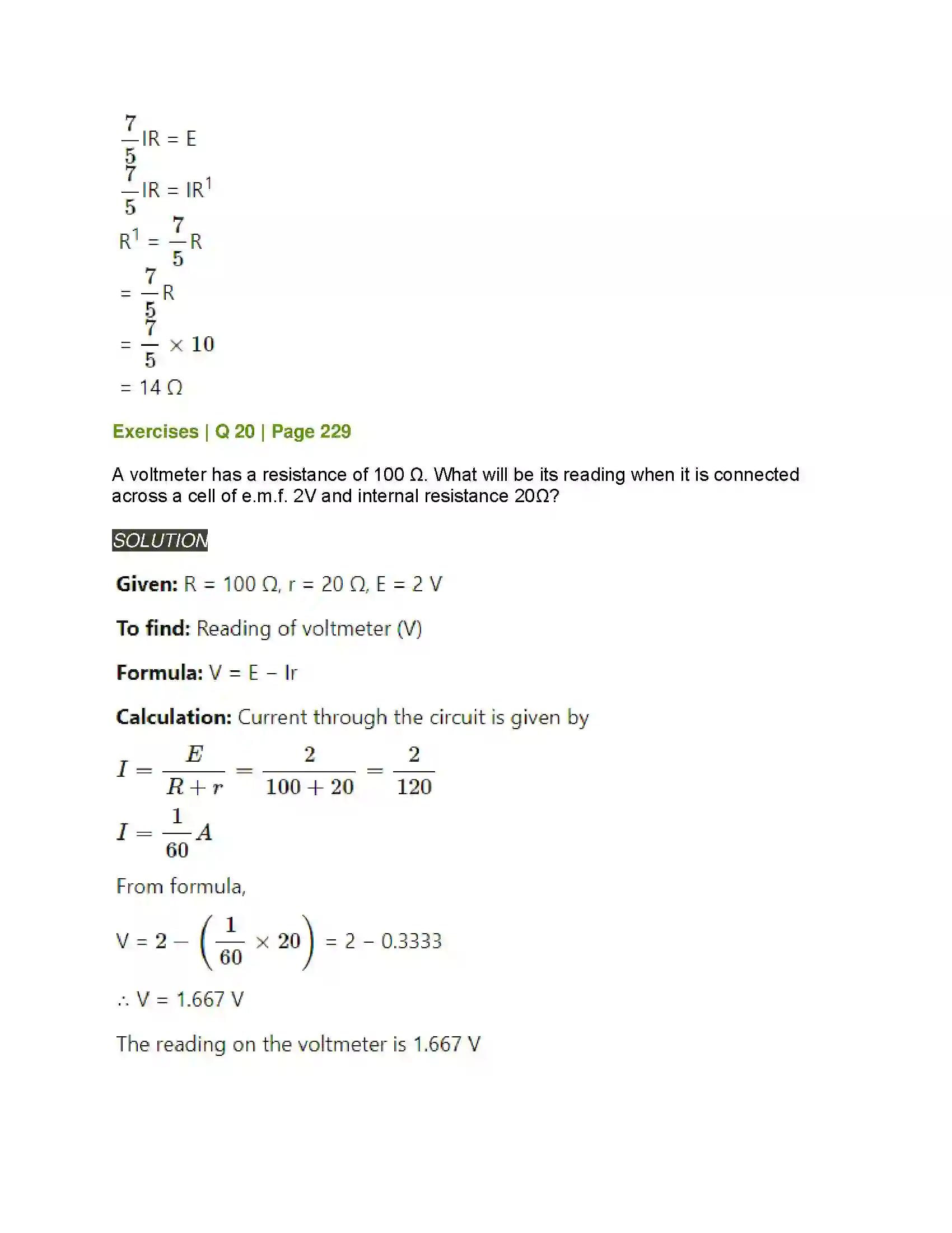 Maharashtra Board Class 12th Physics Current Electricity Solution 23