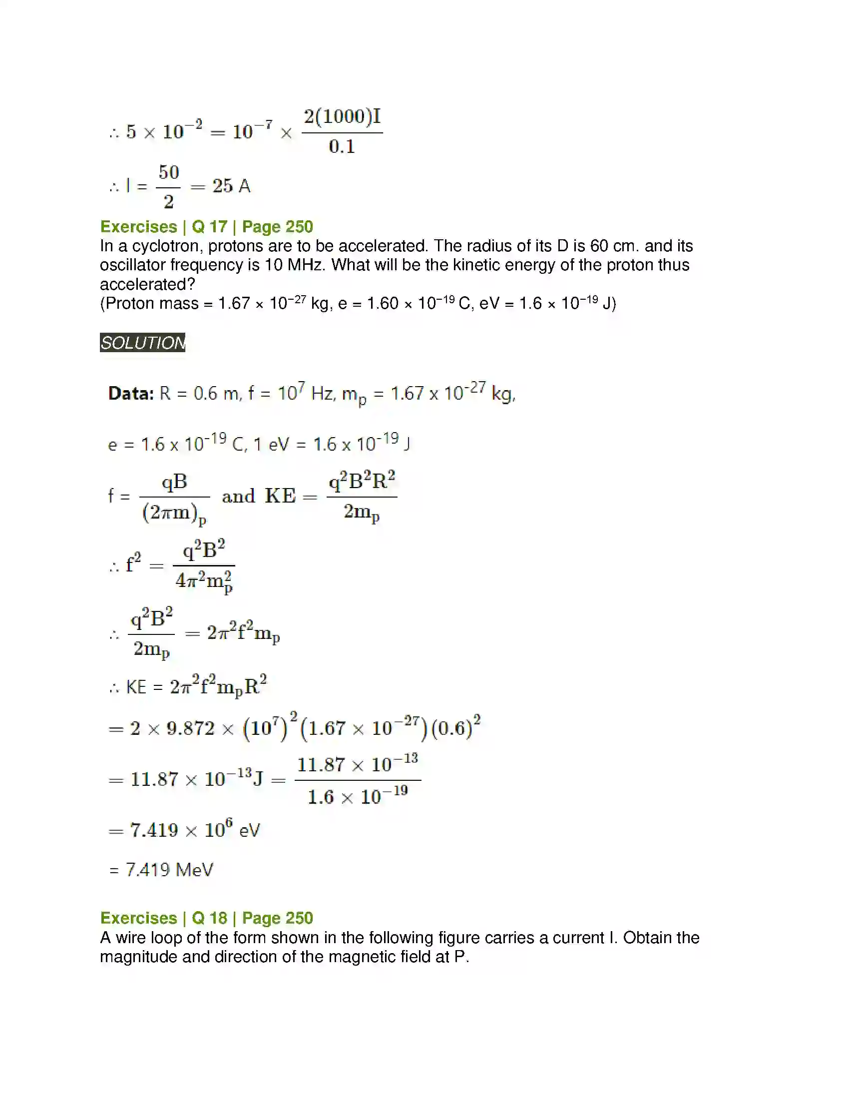 Maharashtra Board Class 12th Physics Magnetic Fields due to Electric Current Solution 13