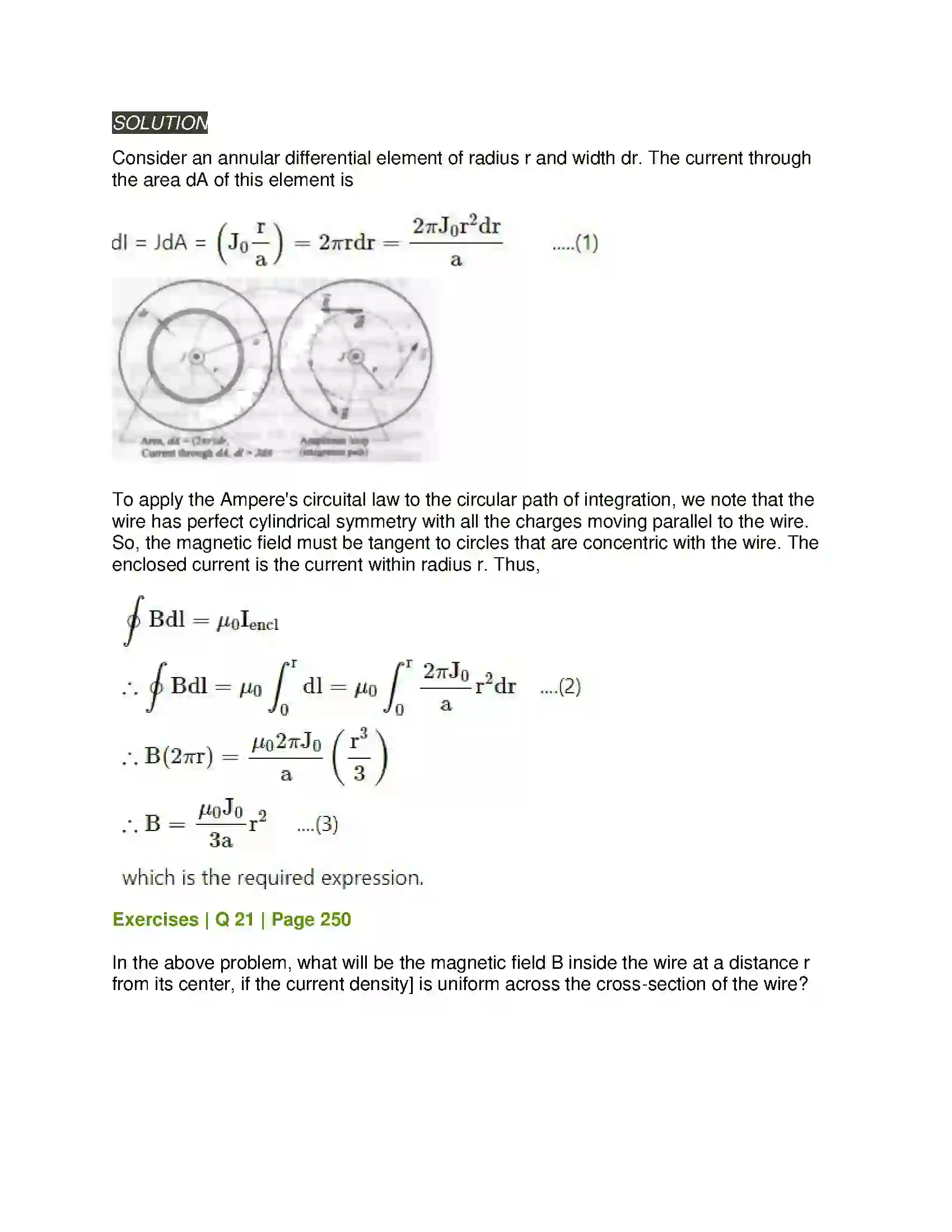 Maharashtra Board Class 12th Physics Magnetic Fields due to Electric Current Solution 16
