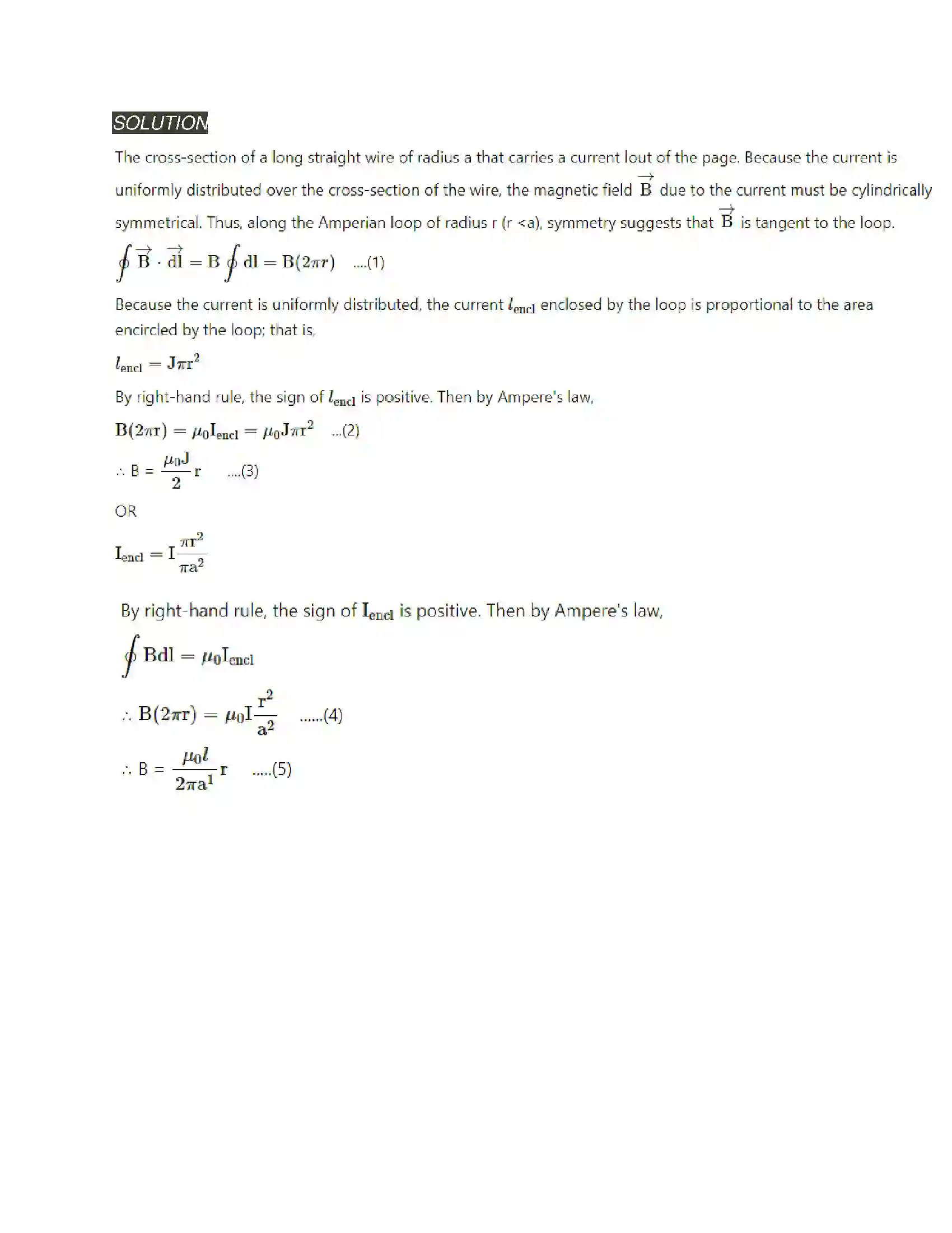Maharashtra Board Class 12th Physics Magnetic Fields due to Electric Current Solution 17
