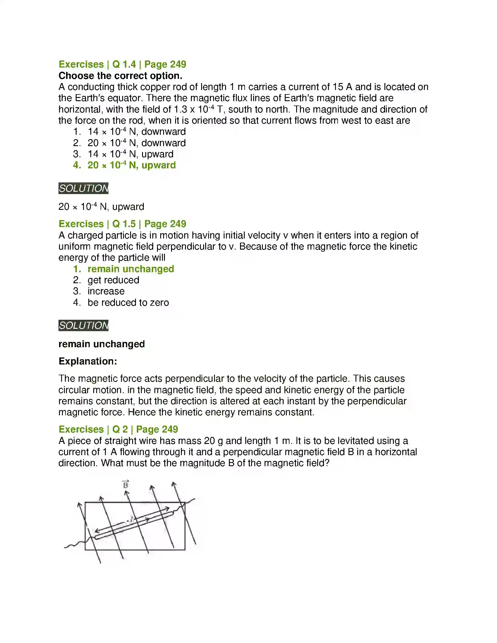 Maharashtra Board Class 12th Physics Magnetic Fields due to Electric Current Solution 3