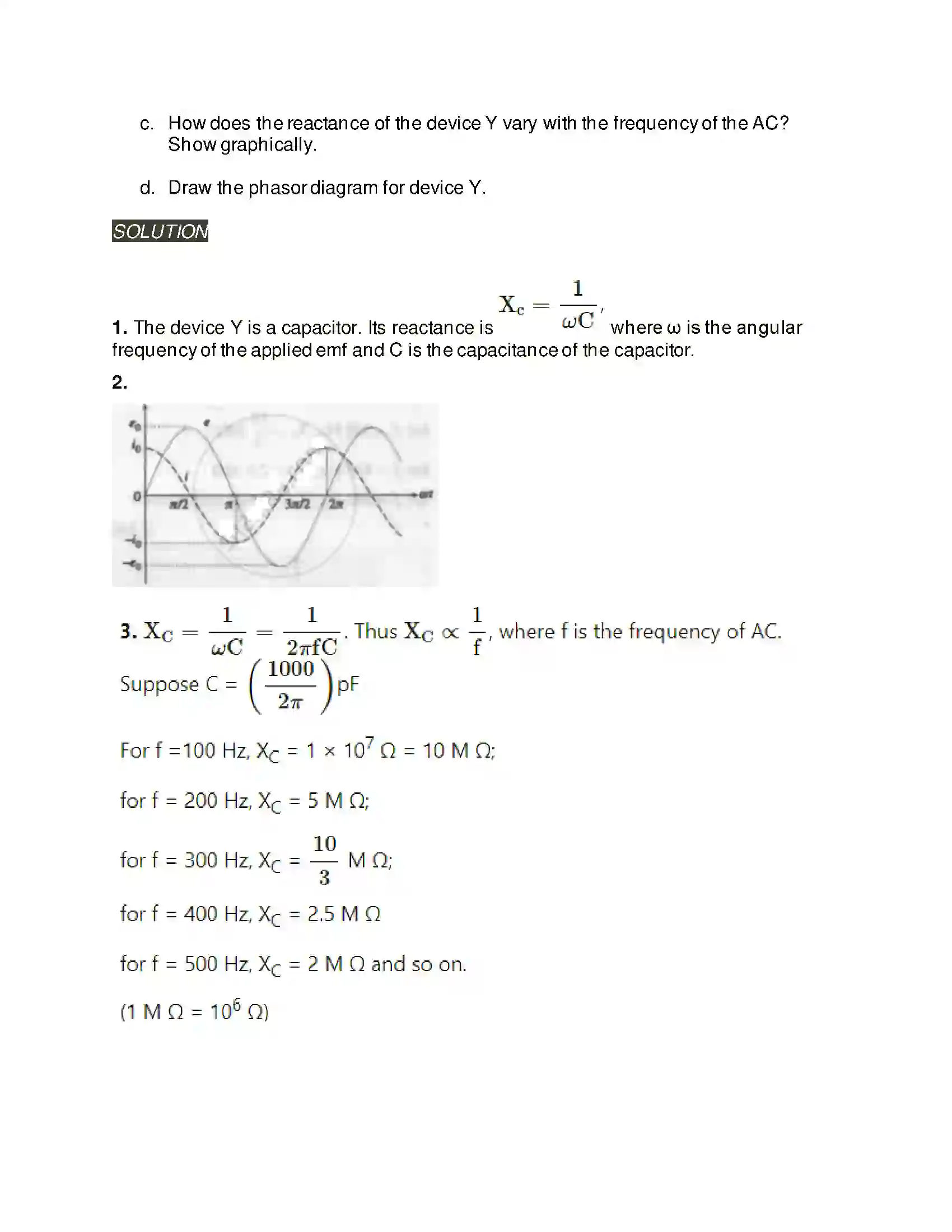 Maharashtra Board Class 12th Physics AC Circuits Solution 11