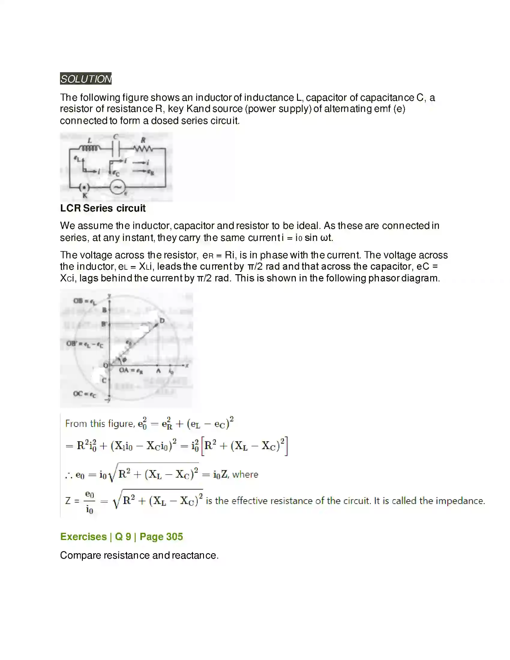 Maharashtra Board Class 12th Physics AC Circuits Solution 13