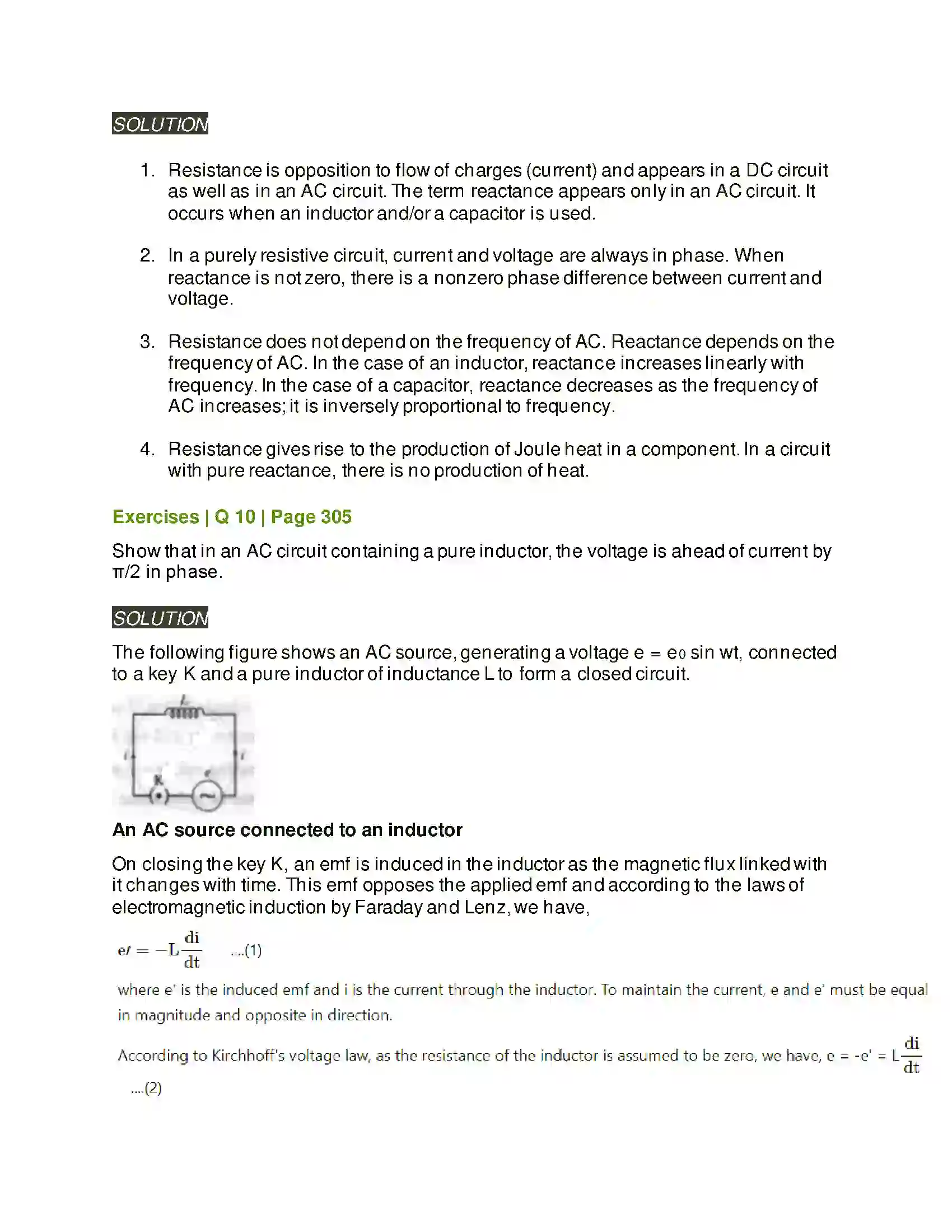 Maharashtra Board Class 12th Physics AC Circuits Solution 14