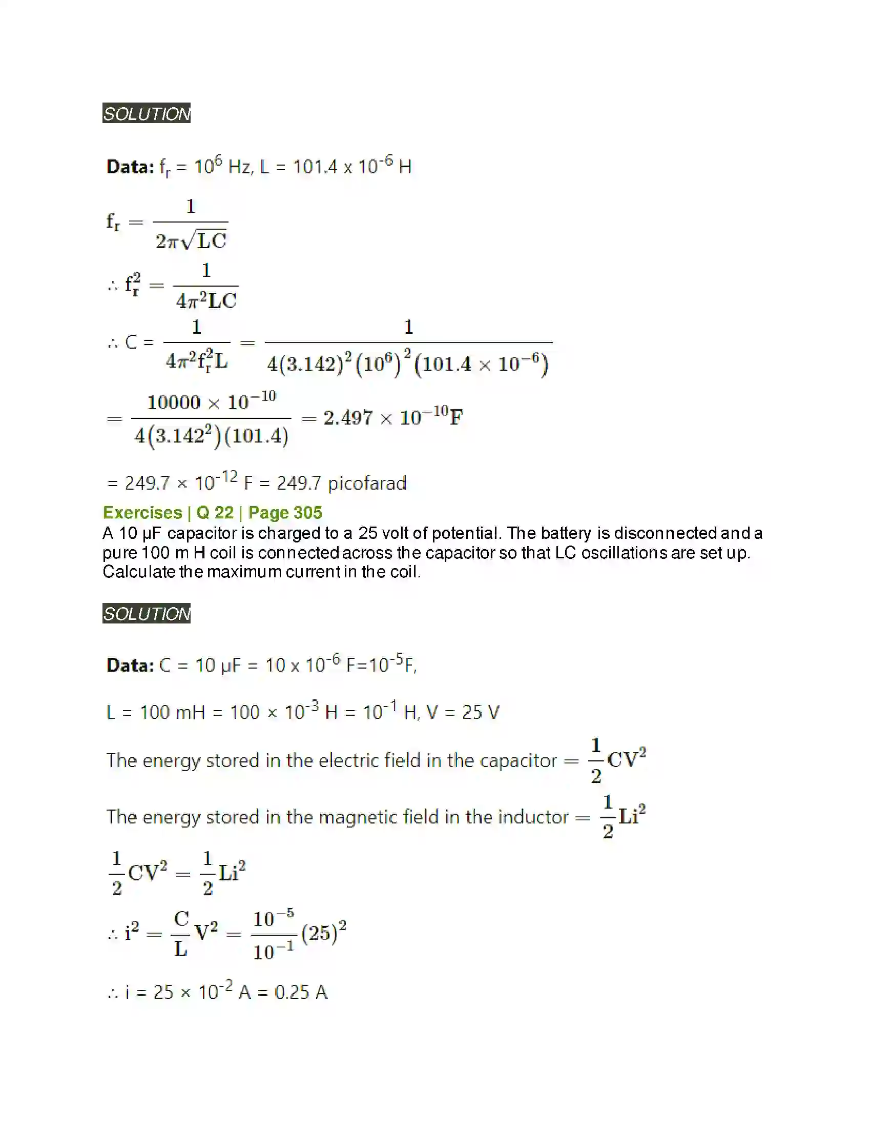 Maharashtra Board Class 12th Physics AC Circuits Solution 23