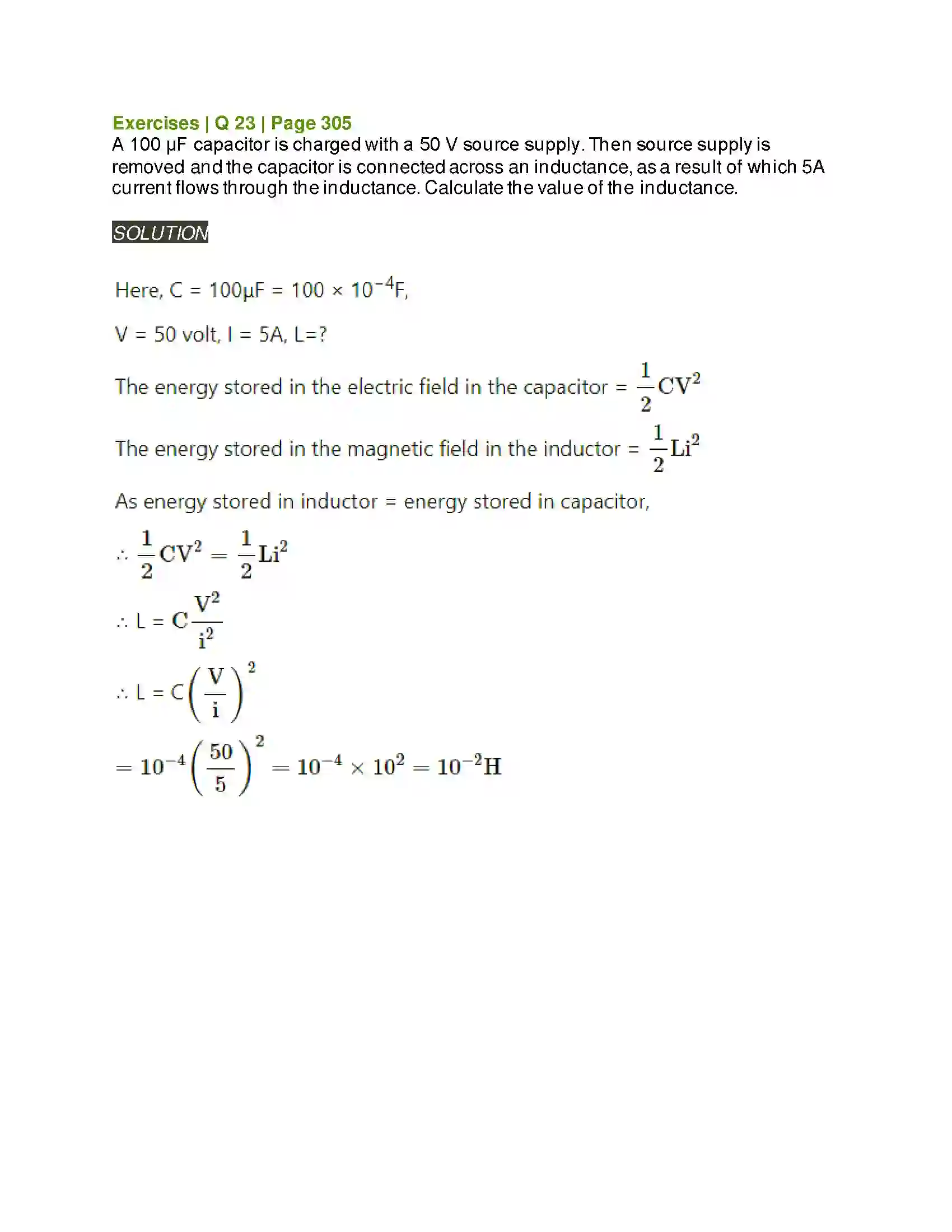 Maharashtra Board Class 12th Physics AC Circuits Solution 24