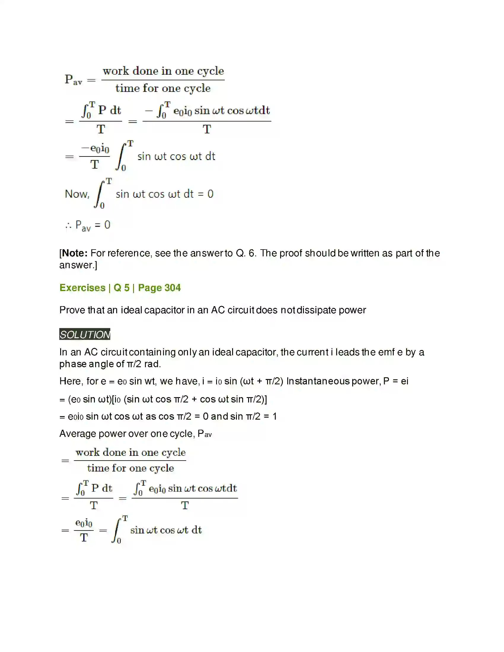 Maharashtra Board Class 12th Physics AC Circuits Solution 8