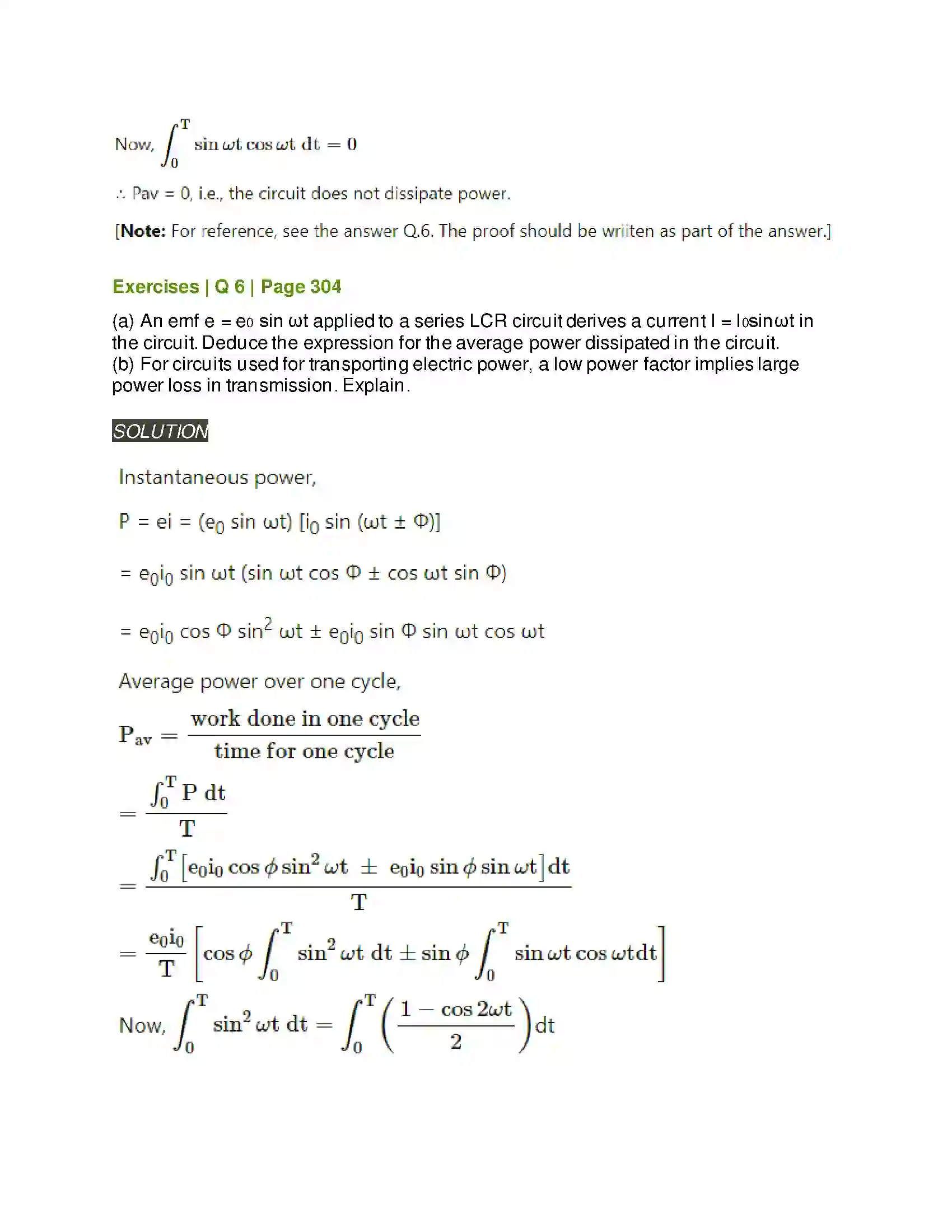 Maharashtra Board Class 12th Physics AC Circuits Solution 9
