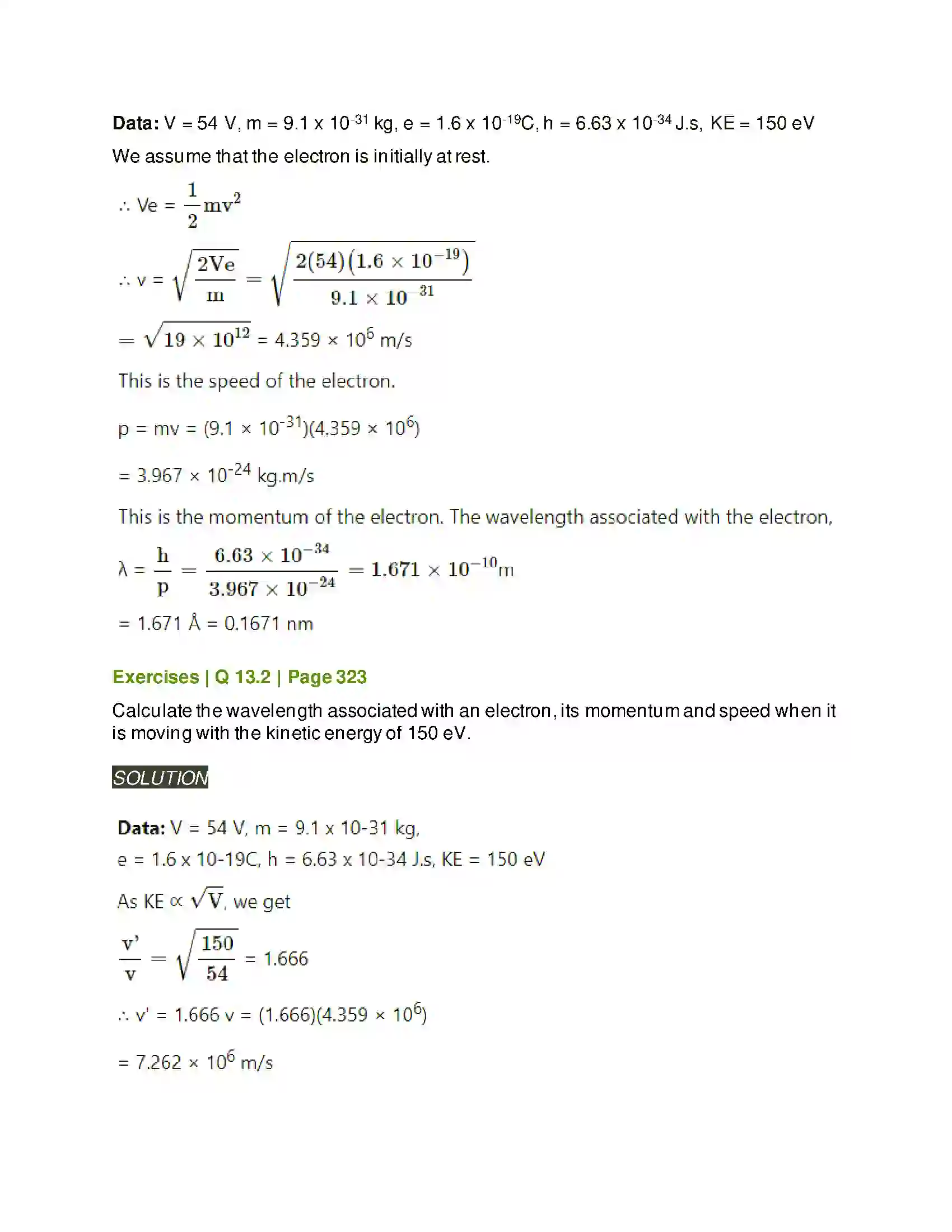 Maharashtra Board Class 12th Physics Dual Nature of Radiation and Matter Solution 12