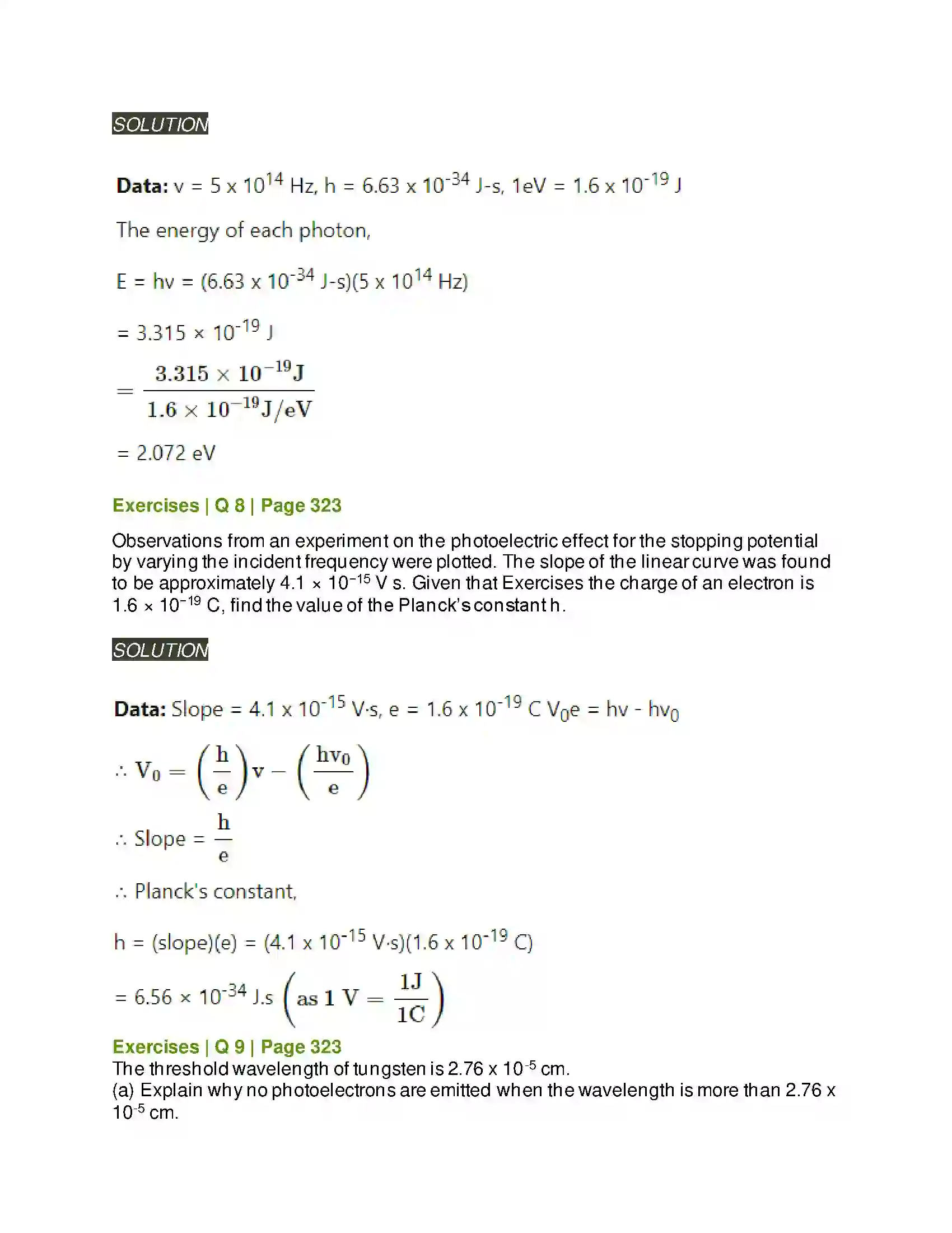 Maharashtra Board Class 12th Physics Dual Nature of Radiation and Matter Solution 6