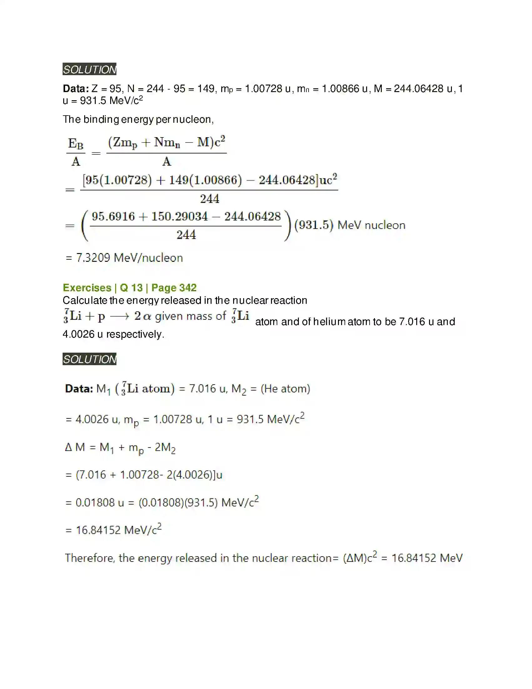 Maharashtra Board Class 12th Physics Structure of Atoms and Nuclei Solution 14