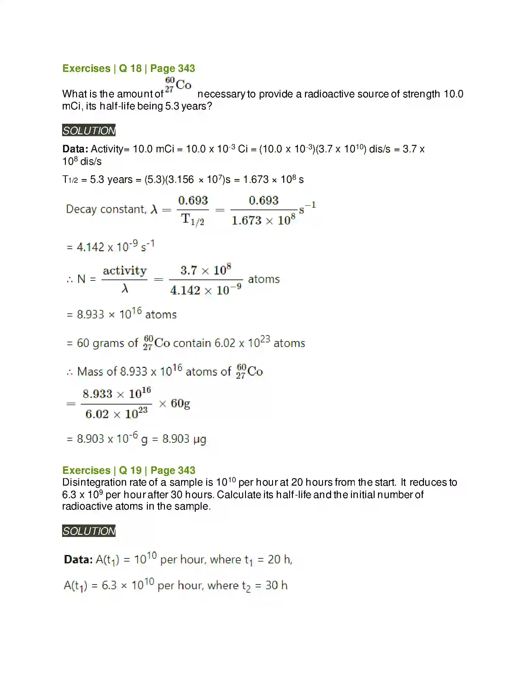 Maharashtra Board Class 12th Physics Structure of Atoms and Nuclei Solution 19