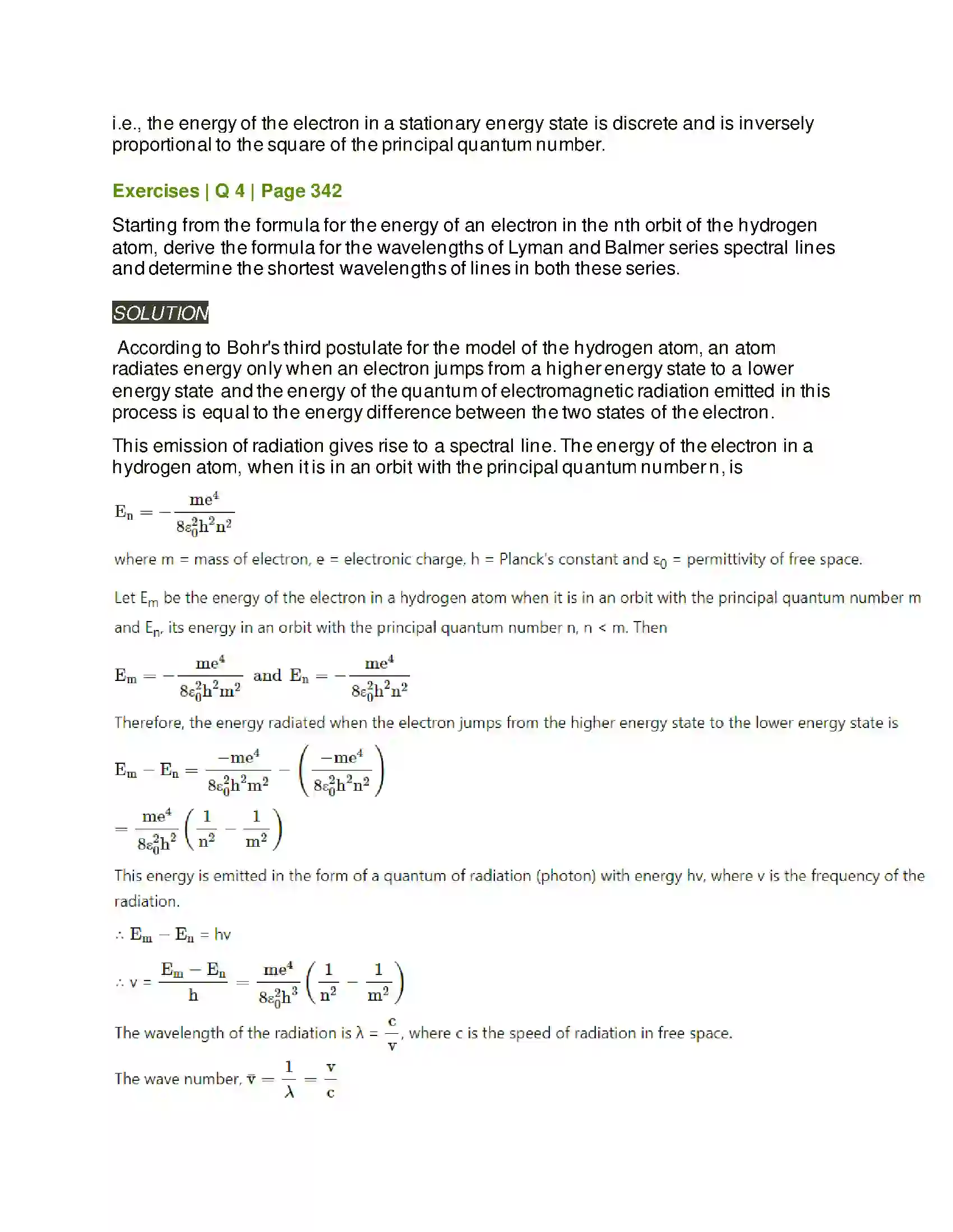 Maharashtra Board Class 12th Physics Structure of Atoms and Nuclei Solution 6