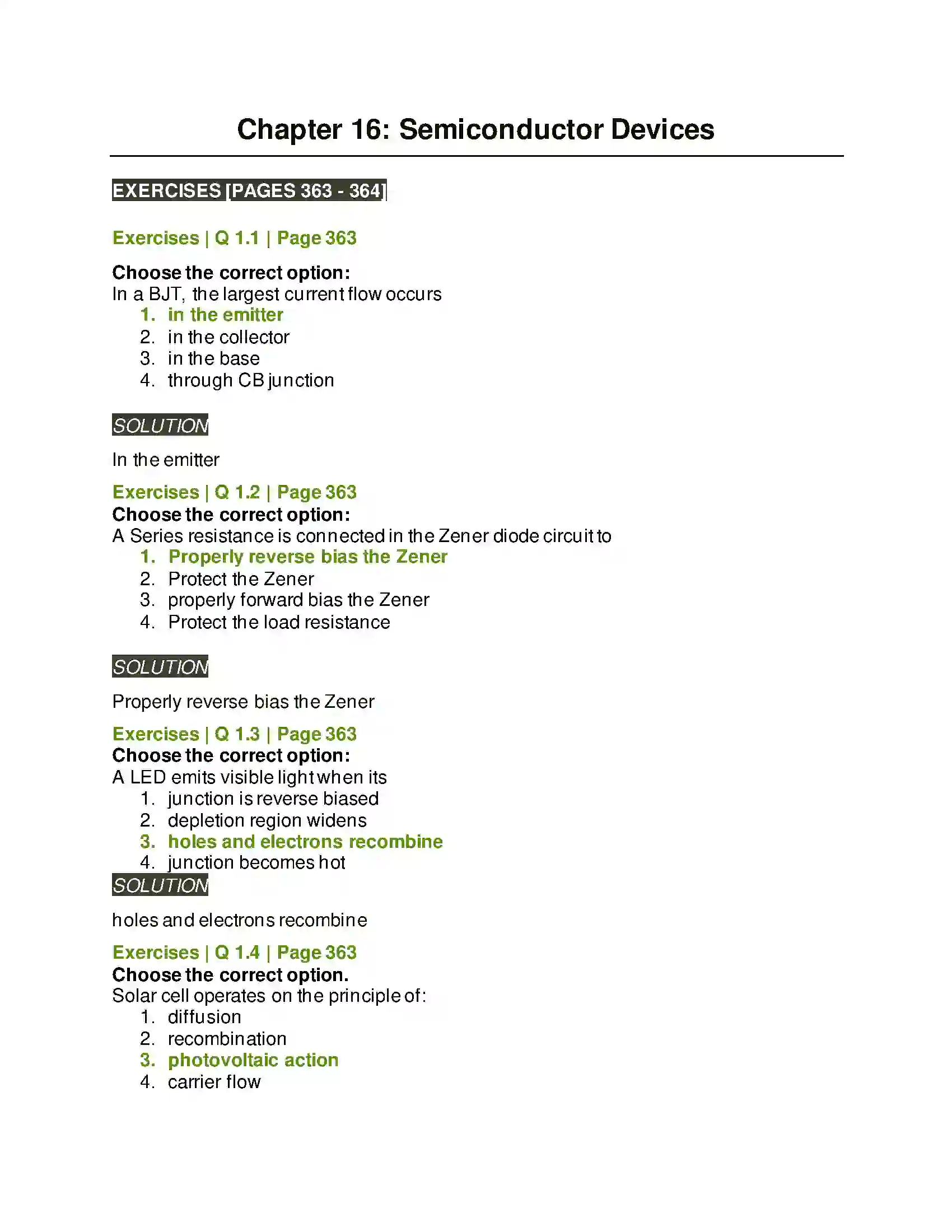 Maharashtra Board Class 12th Physics Semiconductor Devices Solution 1