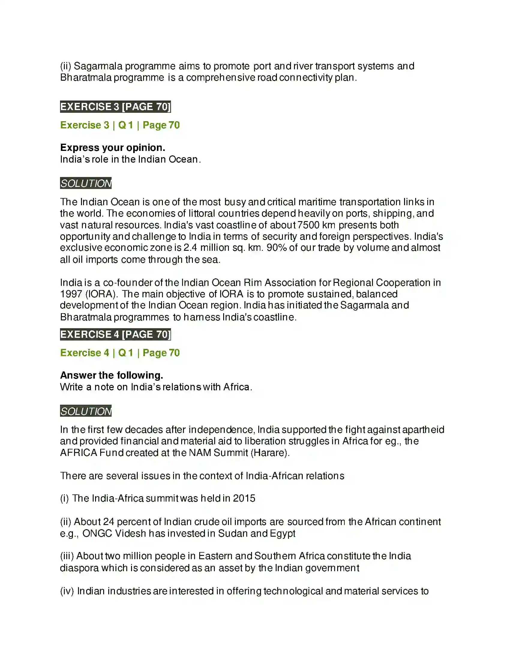 Maharashtra Board Class 12th Political Science India and the World Solution 3