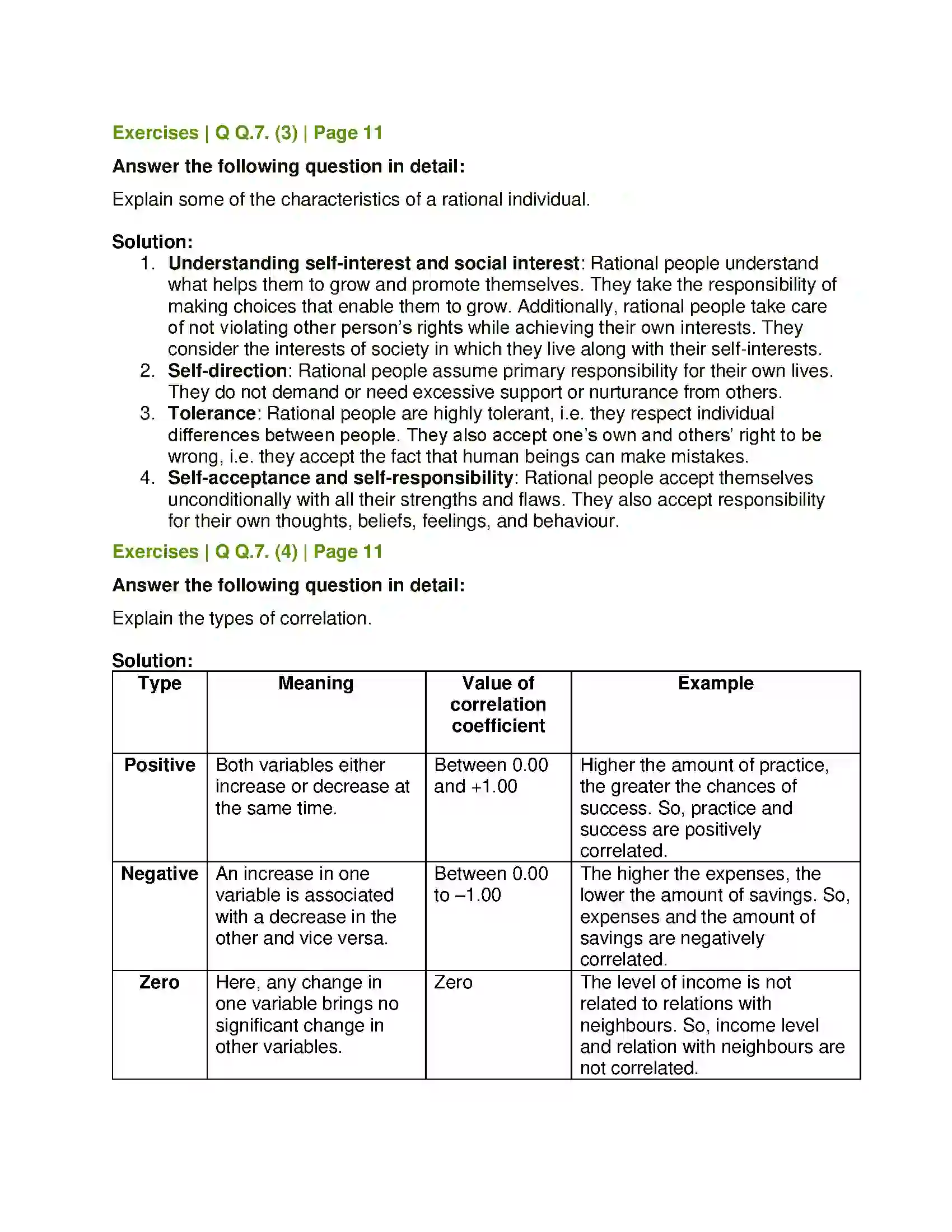 Maharashtra Board Class 12th Psychology Psychology - A Scientific Discipline Solution 6