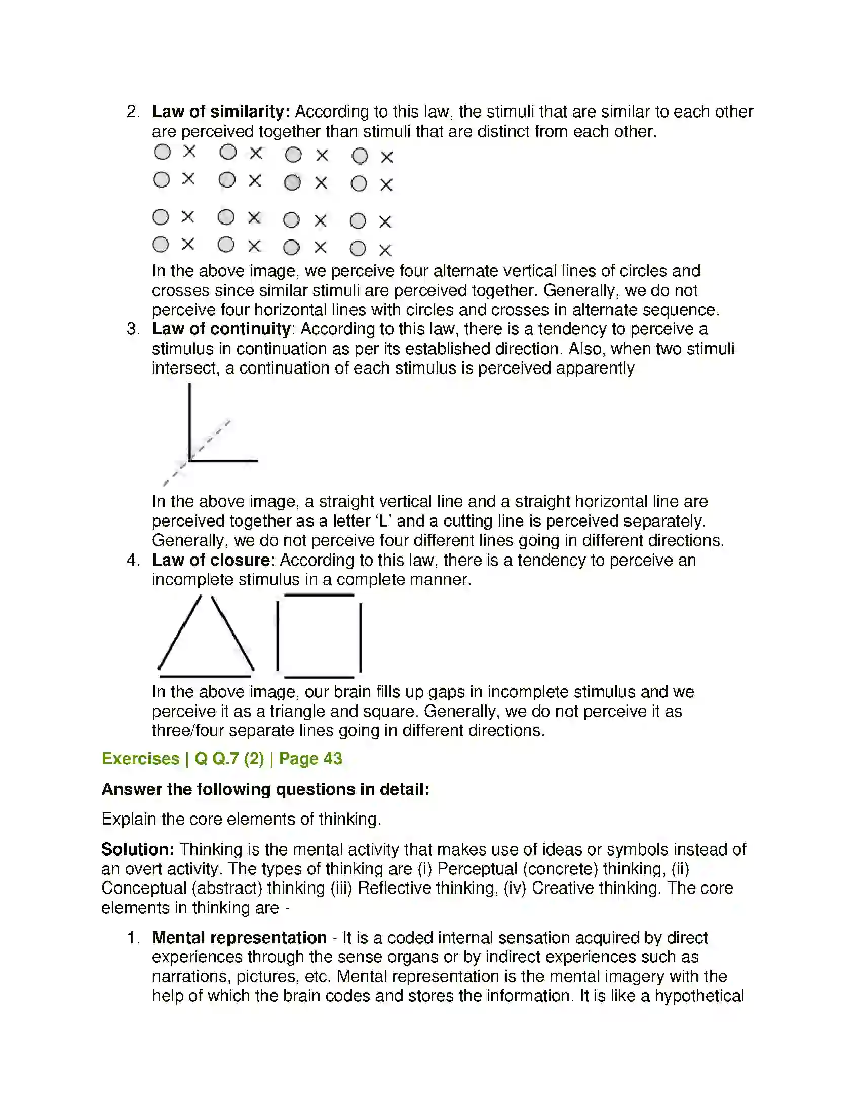 Maharashtra Board Class 12th Psychology Cognitive Processes Solution 8